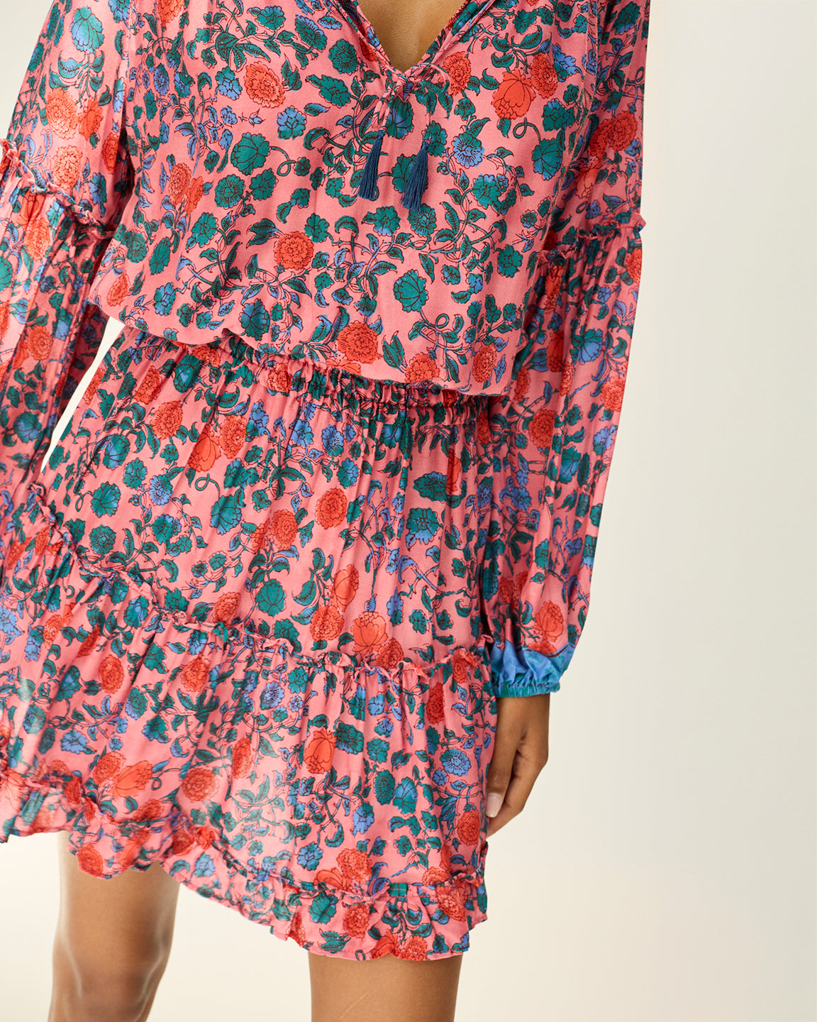 Natalie Martin Maggie Dress In Rose Bandana