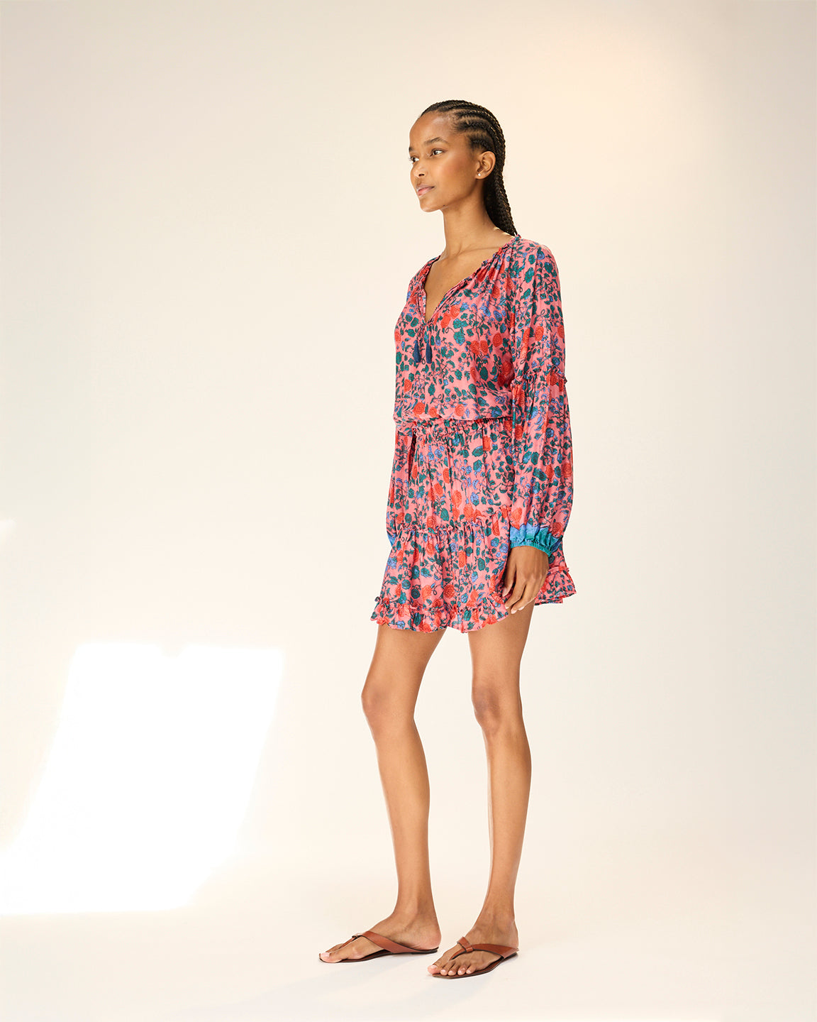 Natalie Martin Maggie Dress In Rose Bandana