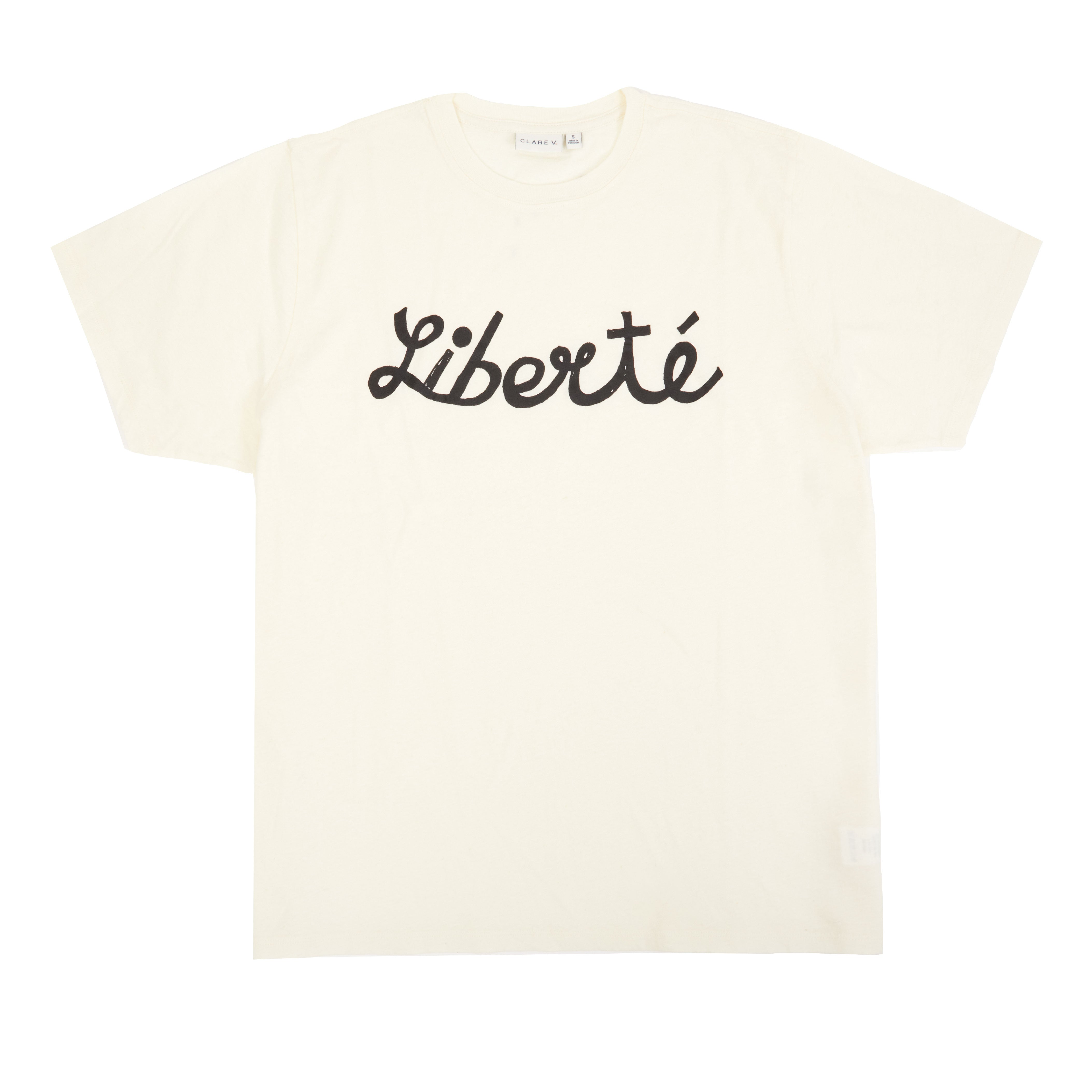 Cream Cotton/Linen w/Black Liberté
