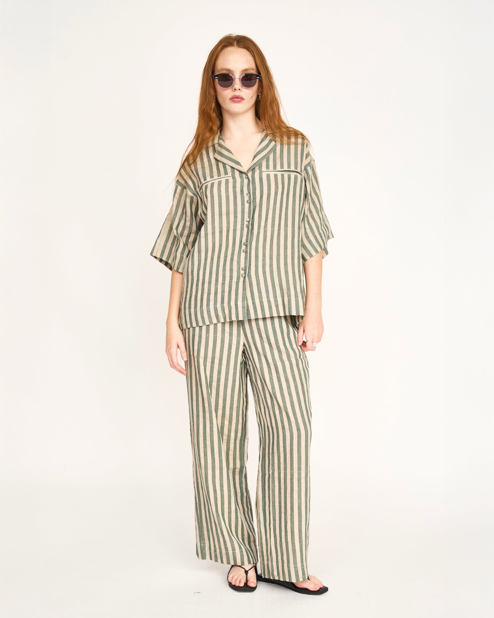 MIRTH Baden Pant in Safari Stripe