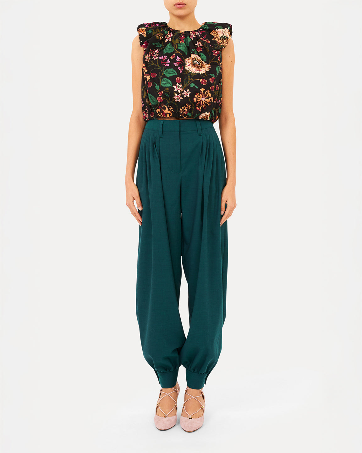 Ulla Johnson Gracie Sleeveless Cotton Top in Dahlia