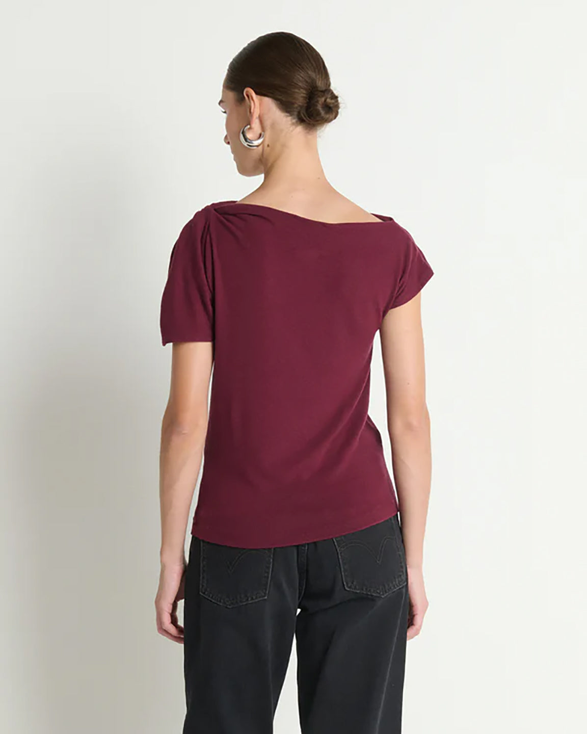 Nation Rosie Knot Top In Port