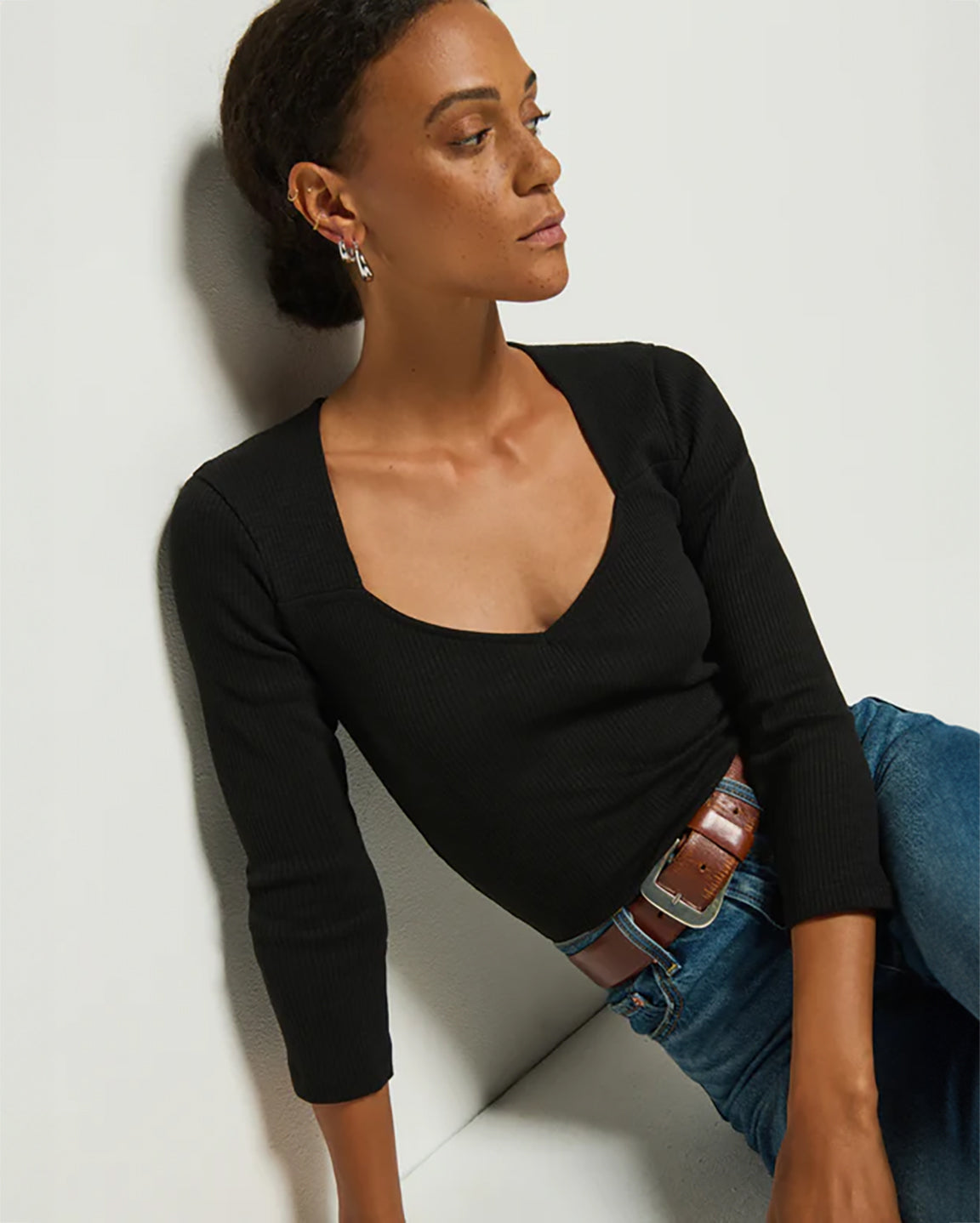Nation Rubi Top in Jet Black