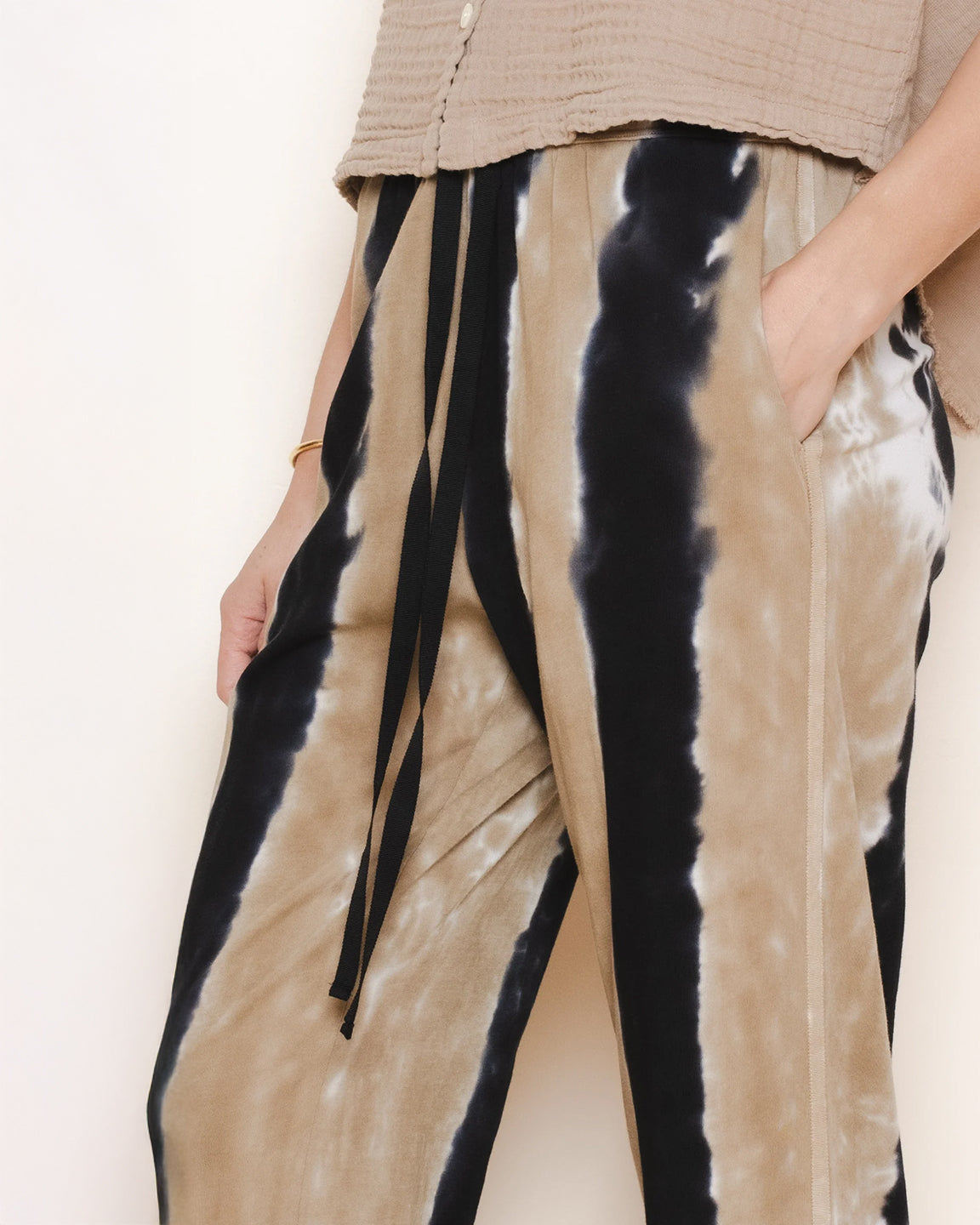 Raquel Allegra Clyde Pant in Neutral Stripes