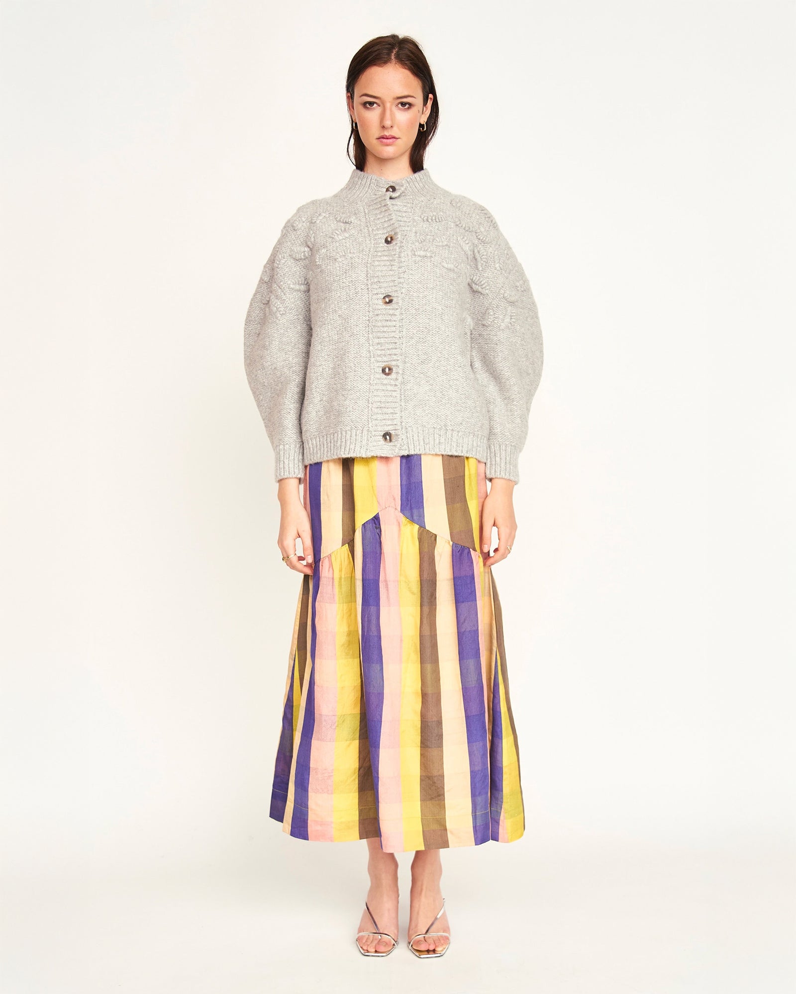 Mirth Brighton Skirt in Citron Plaid