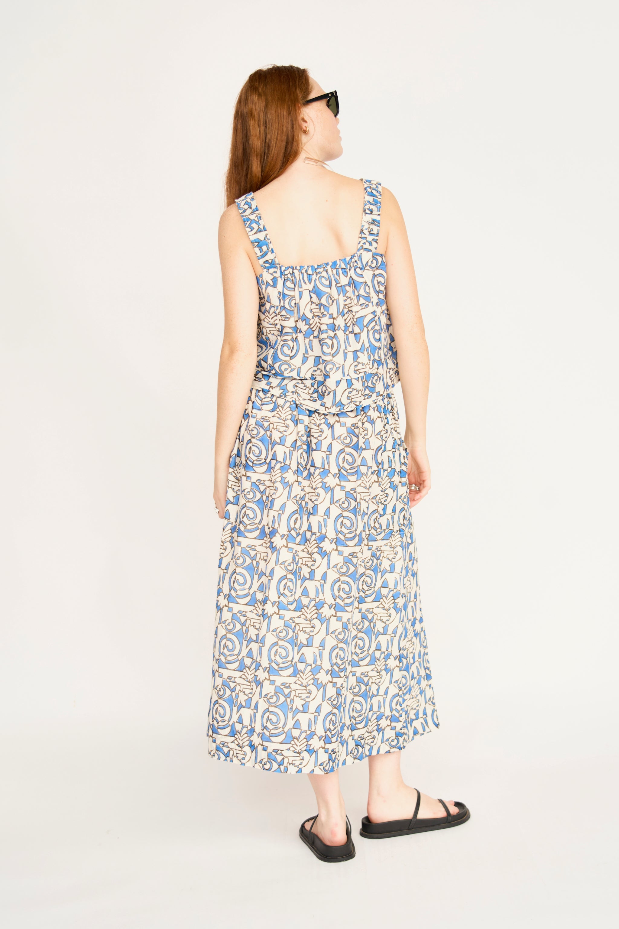 Verona Skirt in Blue Heka