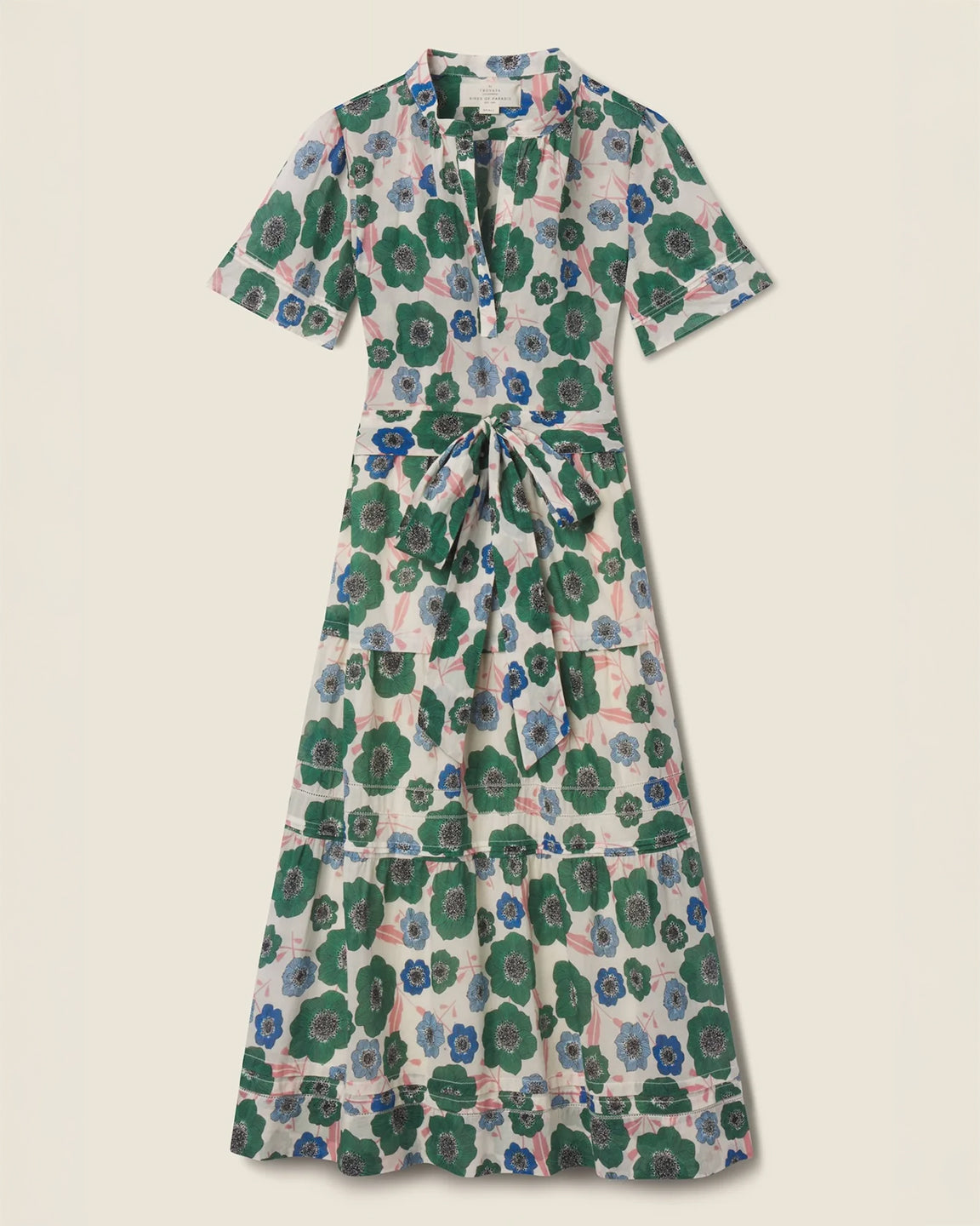 Trovata Birds of Paradis Luana Dress Greenhouse Bloom