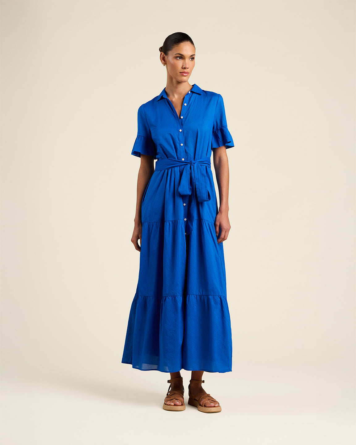 Trovata Birds Of Paradise Martine Dress Cobalto