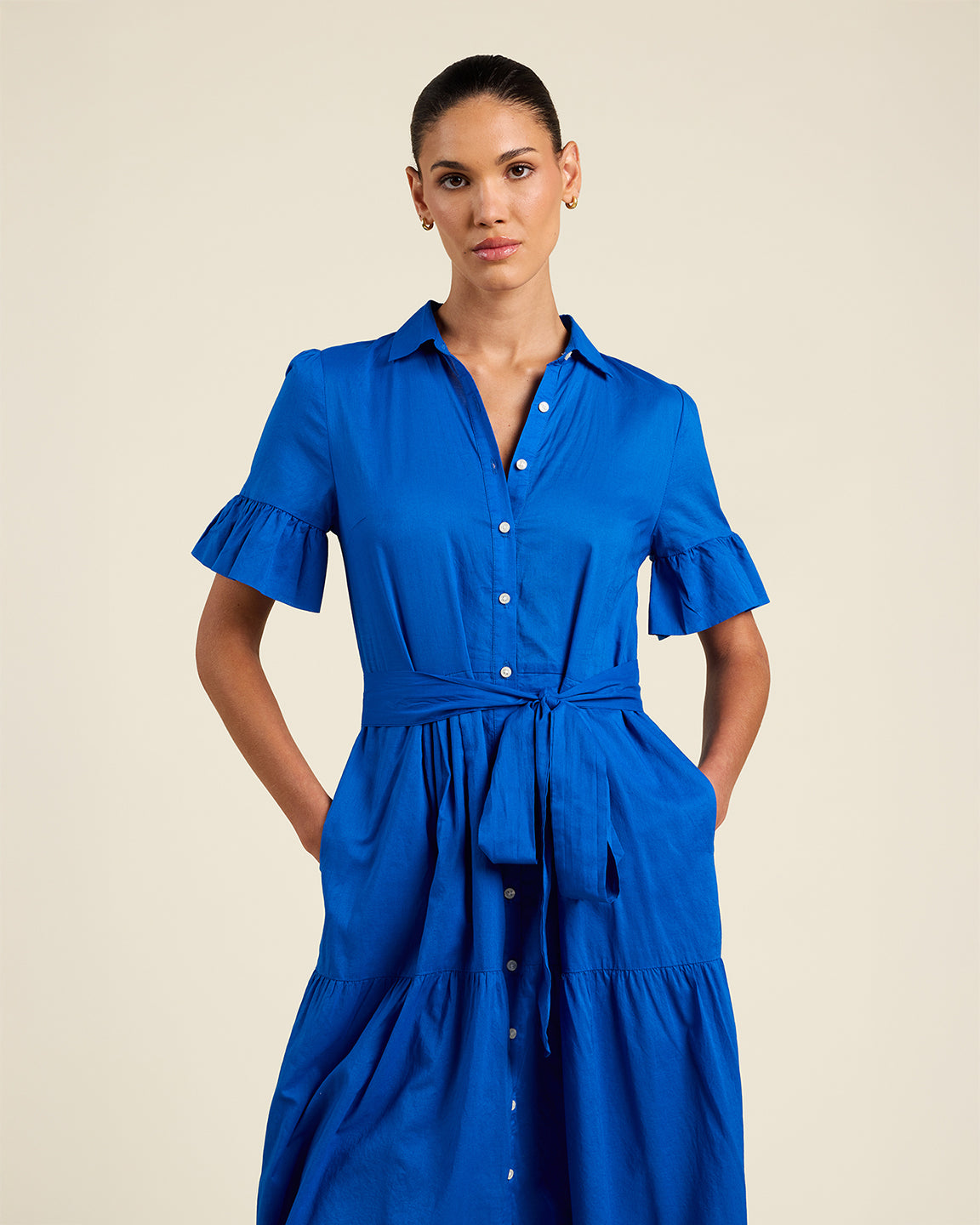 Trovata Birds Of Paradise Martine Dress Cobalto