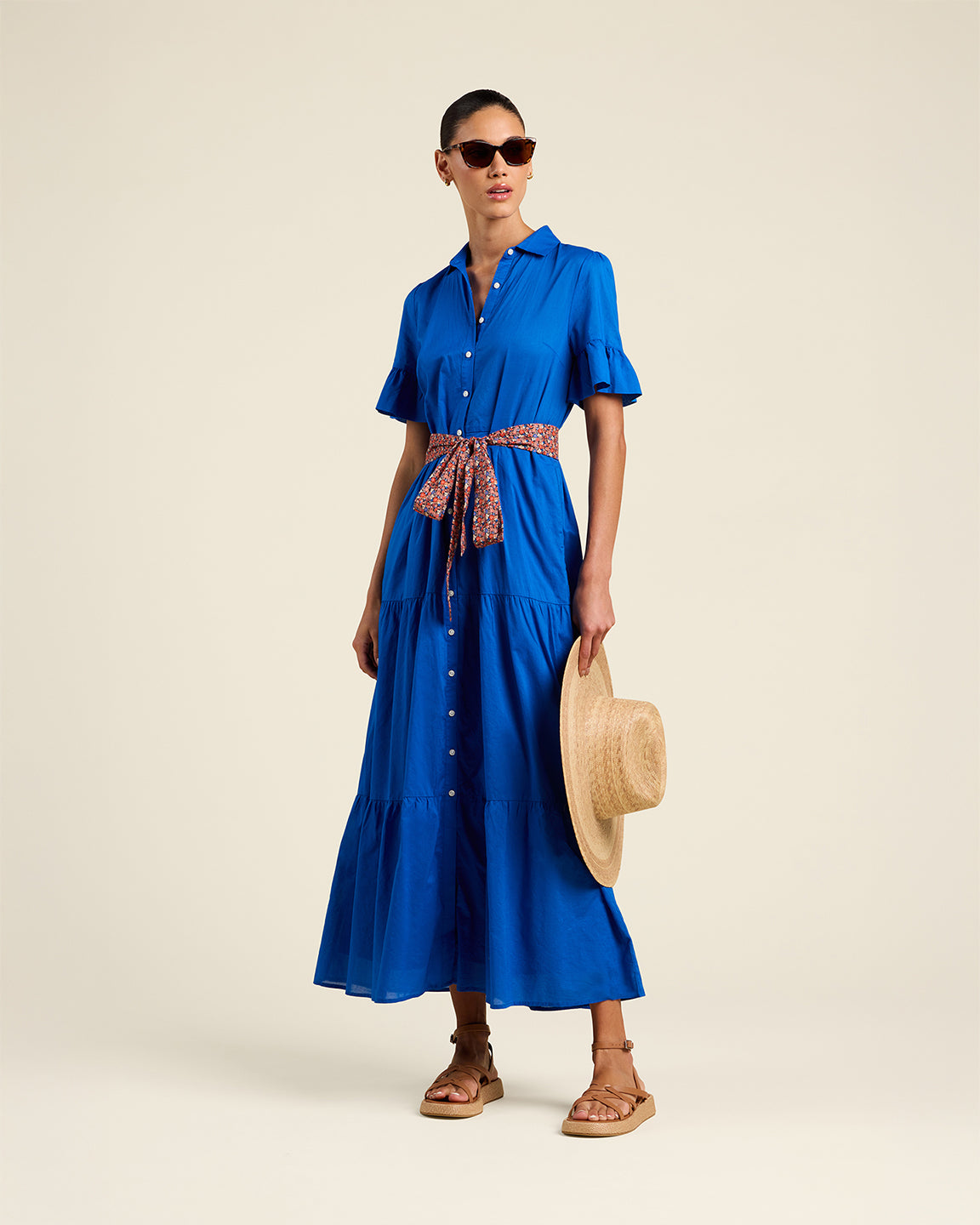 Trovata Birds Of Paradise Martine Dress Cobalto