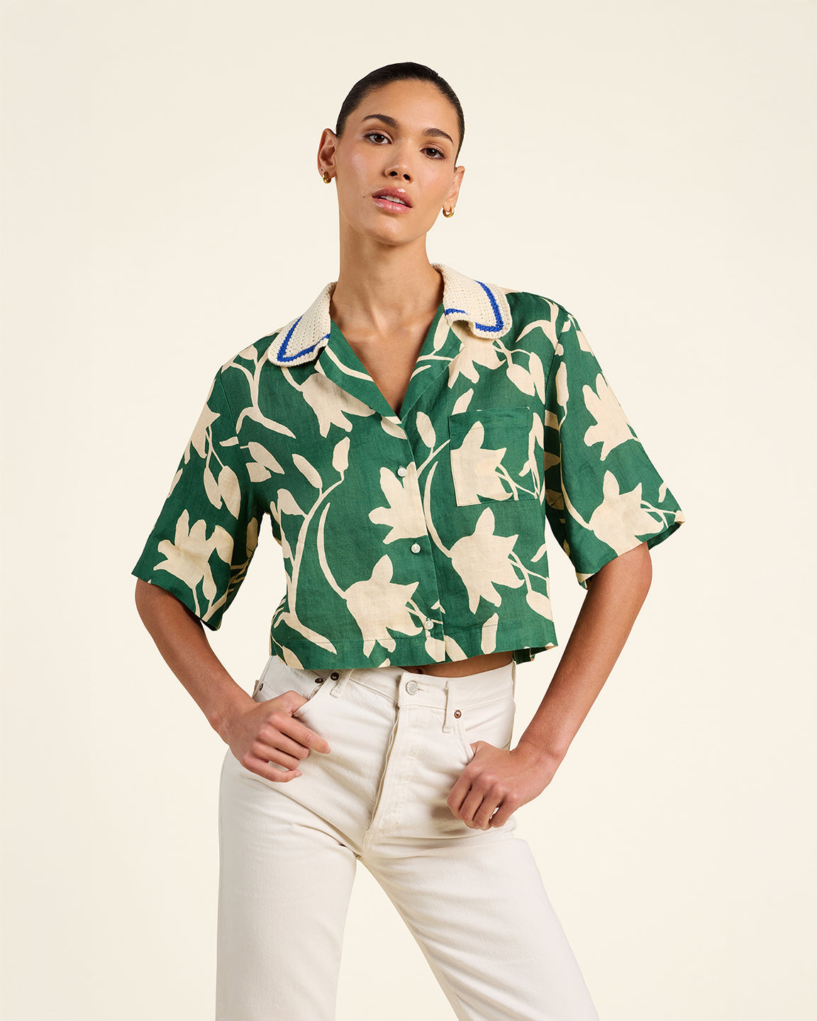 Trovata Birds of Paradis Thia Shirt in Madalena Floral