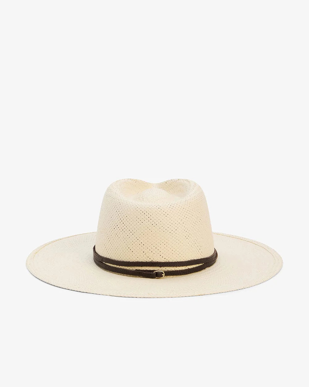Janessa Leone Jude Packable Straw Fedora Hat In Natural