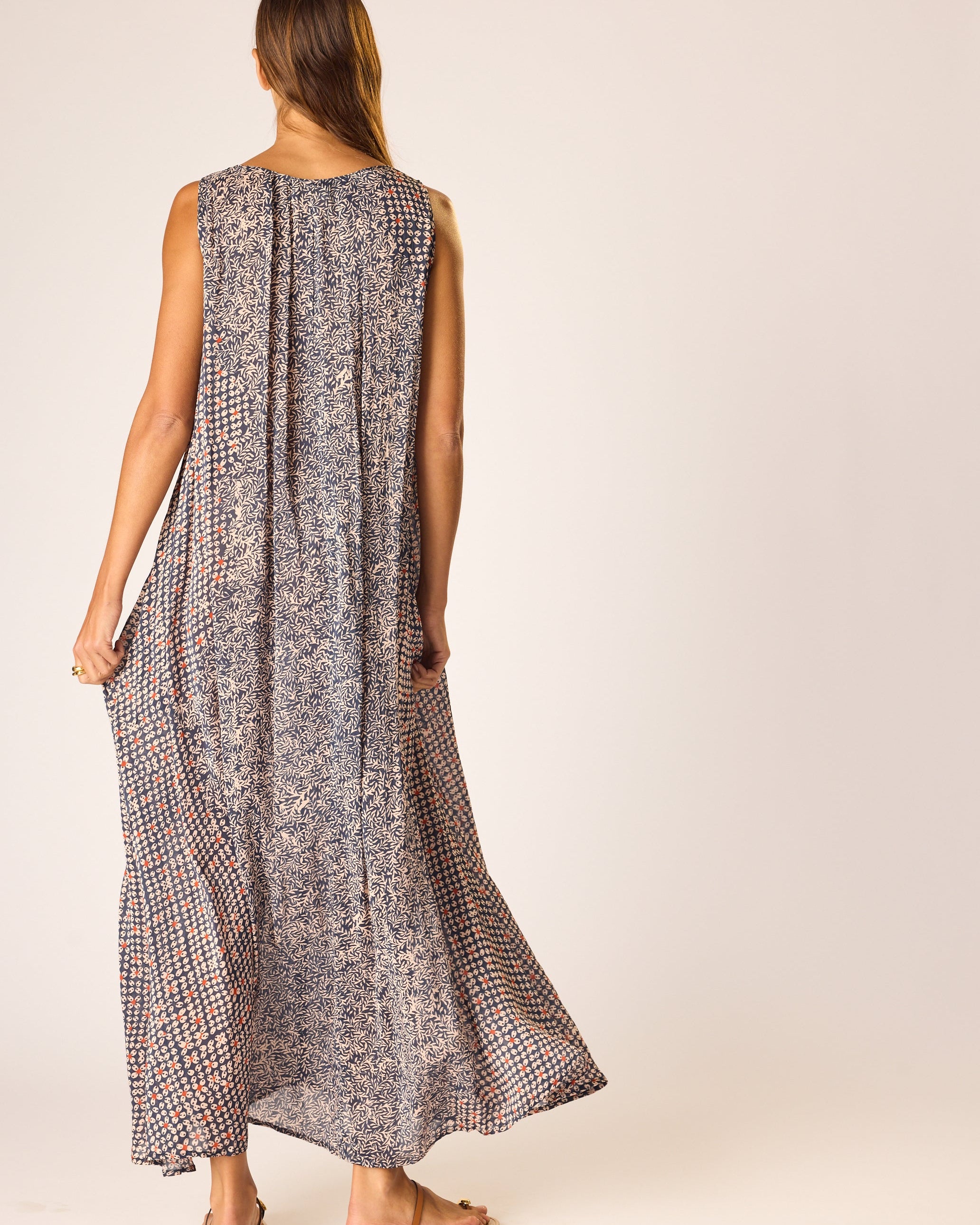 TOVA MAXI WITH SASH BELT