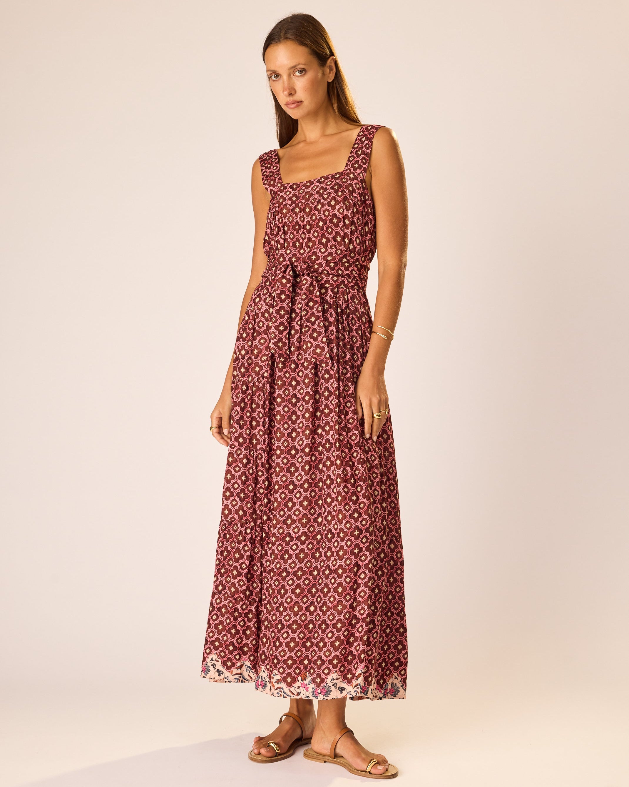 JASMINE MAXI DRESS WITH SASH