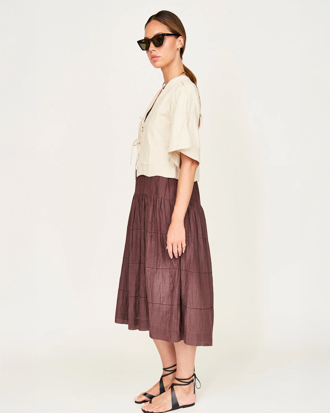 Mirth Seychelles Top In Oat Fossil