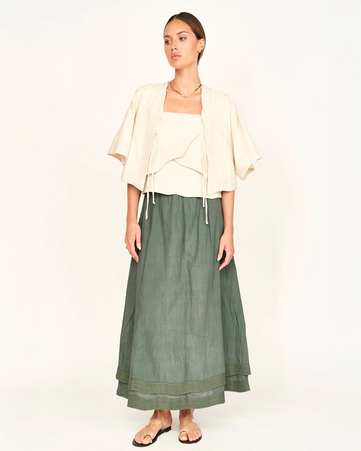 Mirth Seychelles Top In Oat Fossil