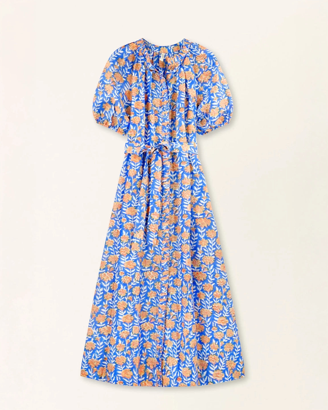 Mirth Somerset Dress in Tangerine Carnation