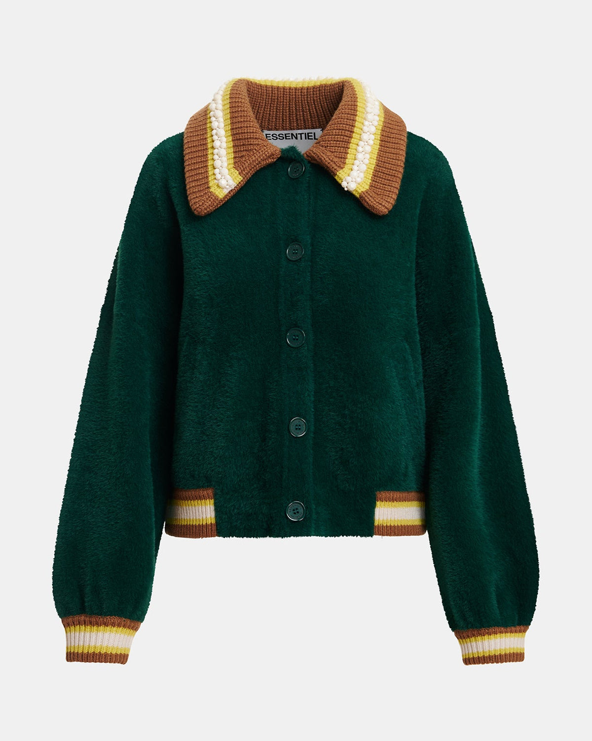 KAMORE KNIT JACKET WITH COLLAR