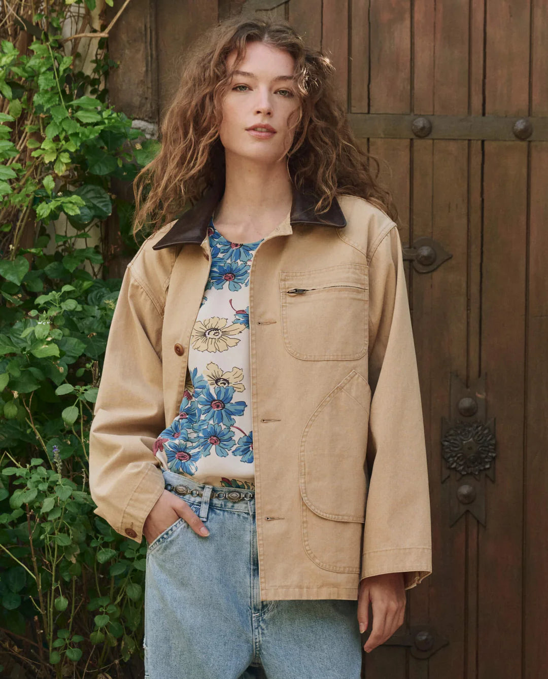 The The Barn Jacket in Golden two birds - Main Image