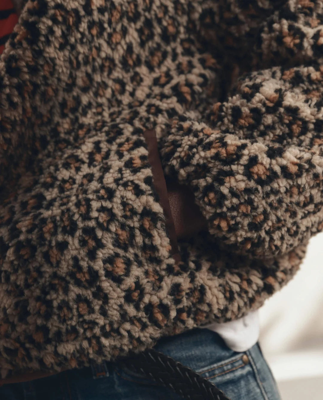 The Great. The Vail Jacket in Tan Leopard