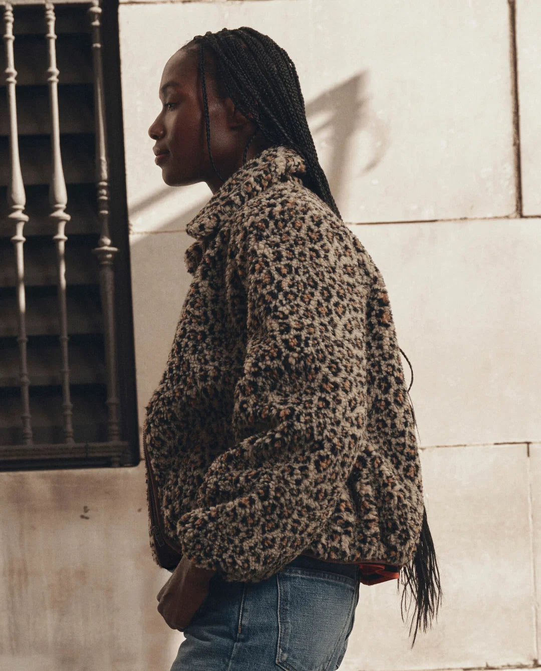 The Great. The Vail Jacket in Tan Leopard