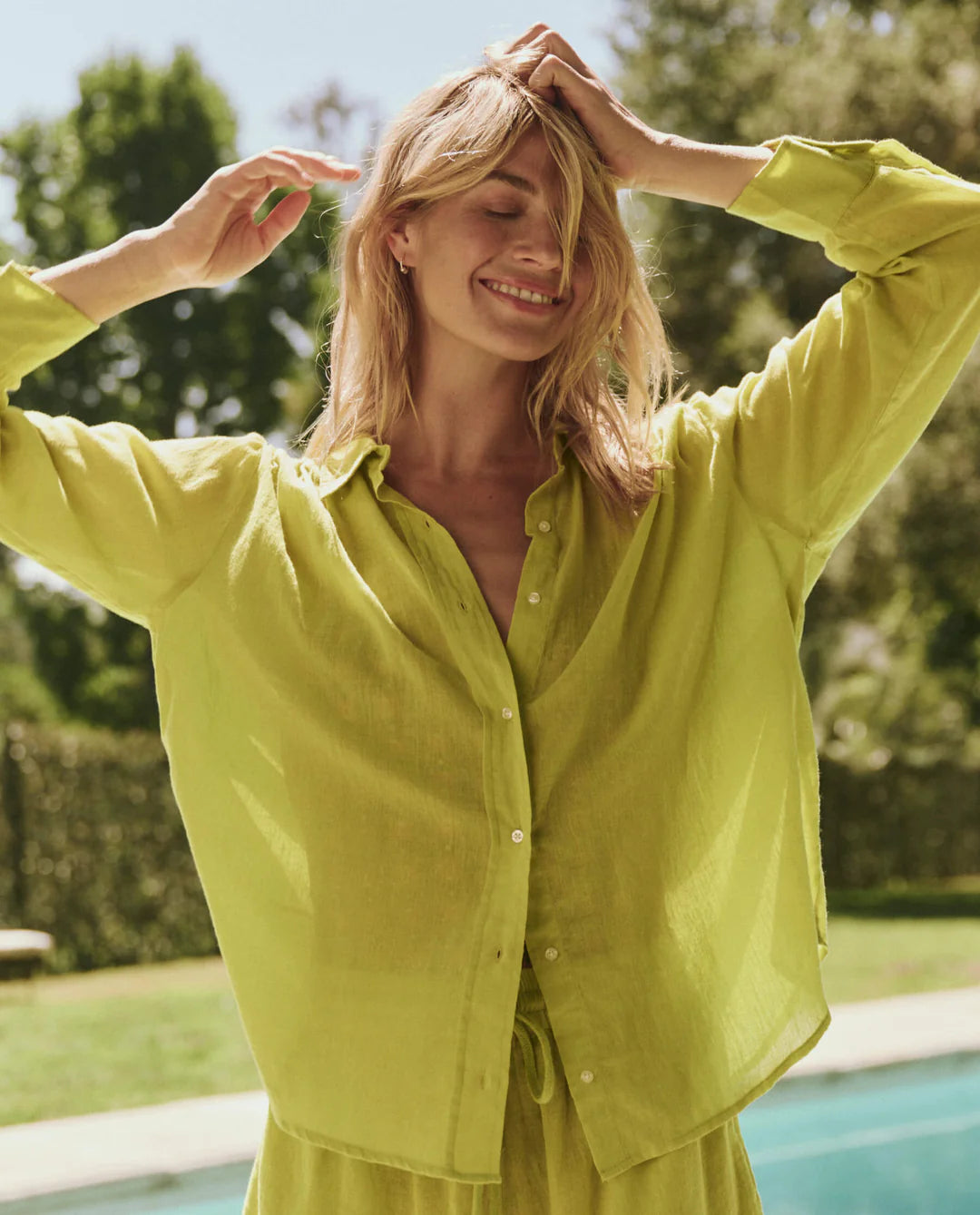 The Great. The Cove Shirt In Citron