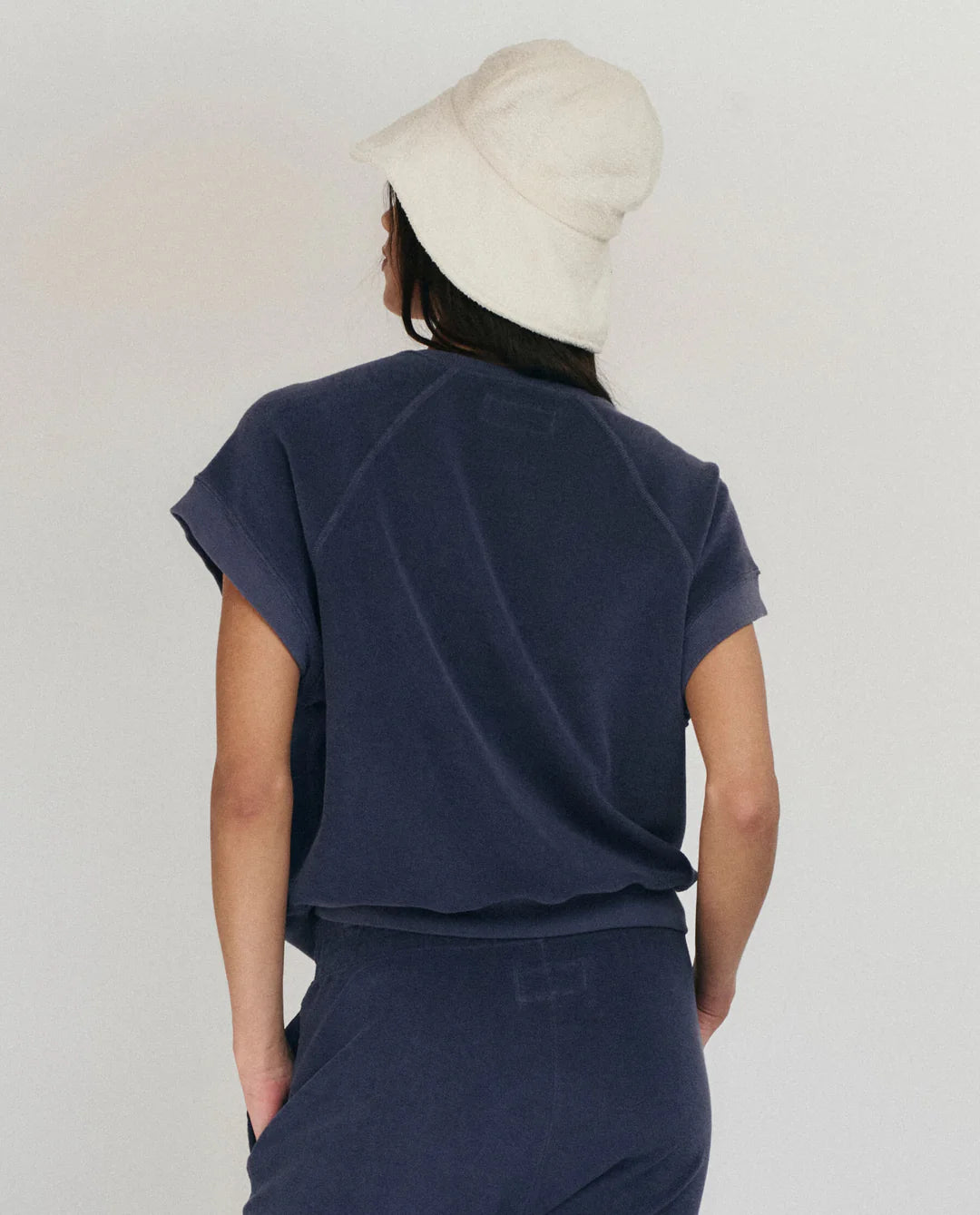 The Great. The Micro Terry Victory Sweatpant In Vintage Blue