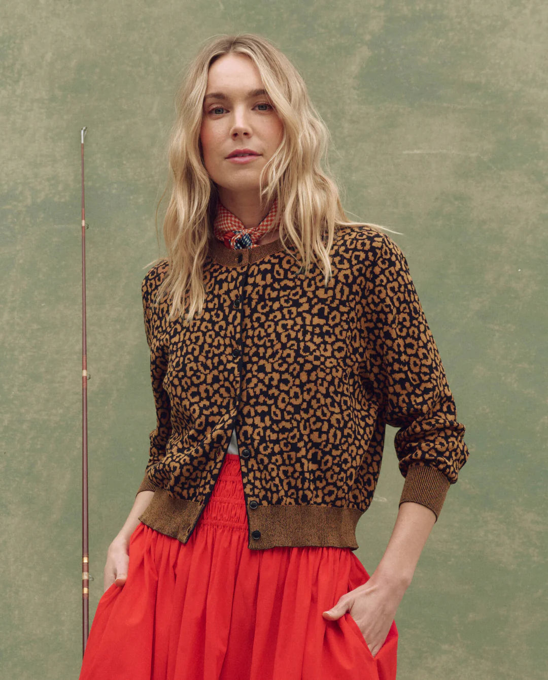 The Great. The Tea Time Cardigan in Leopard