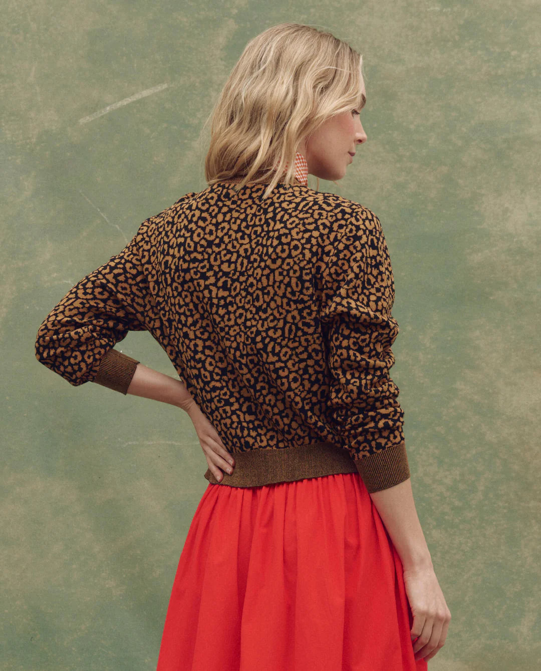 The Great. The Tea Time Cardigan in Leopard