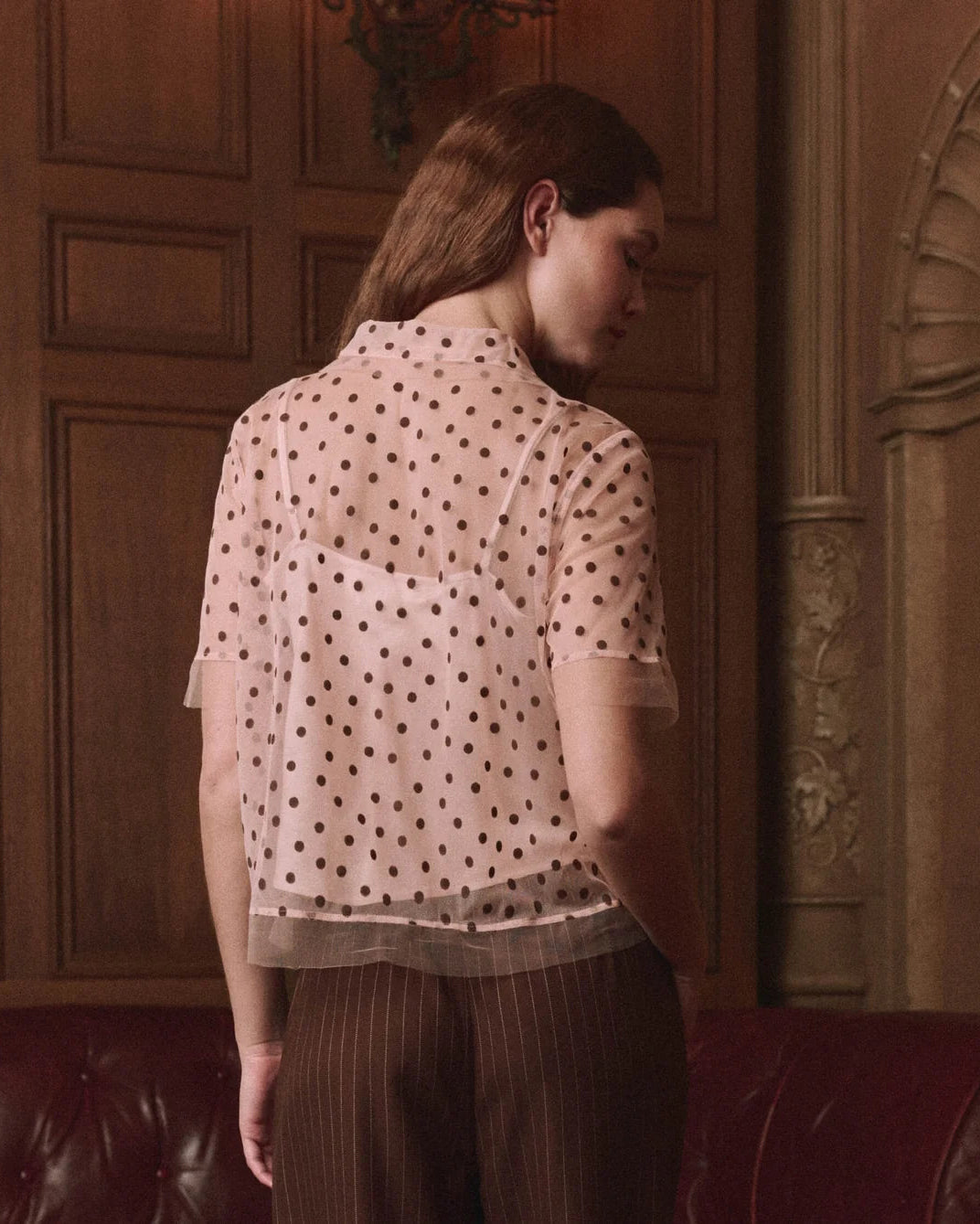 The Great. The Cotillion Top In Pink Dot