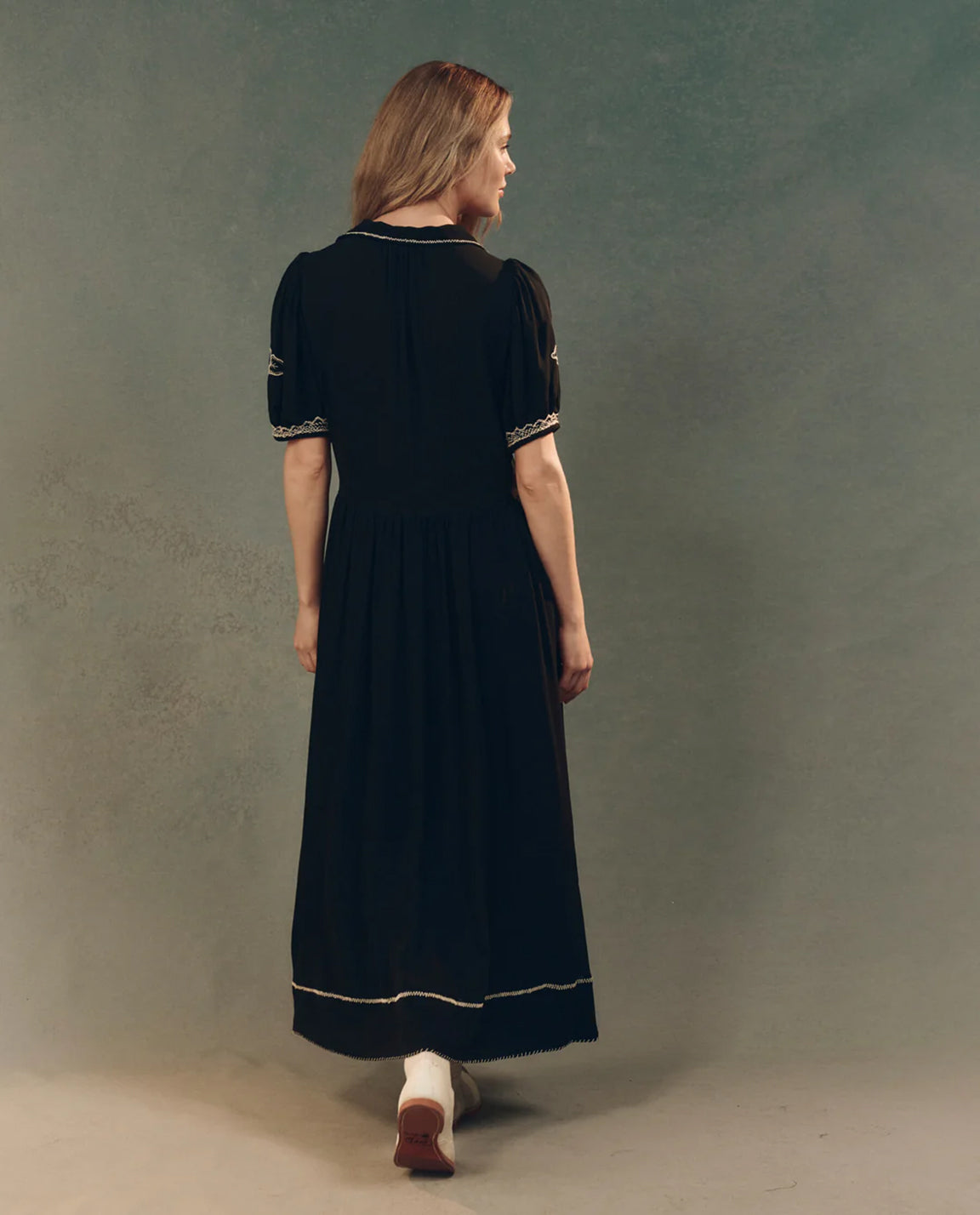 The Great. The Elysian Dress in Black