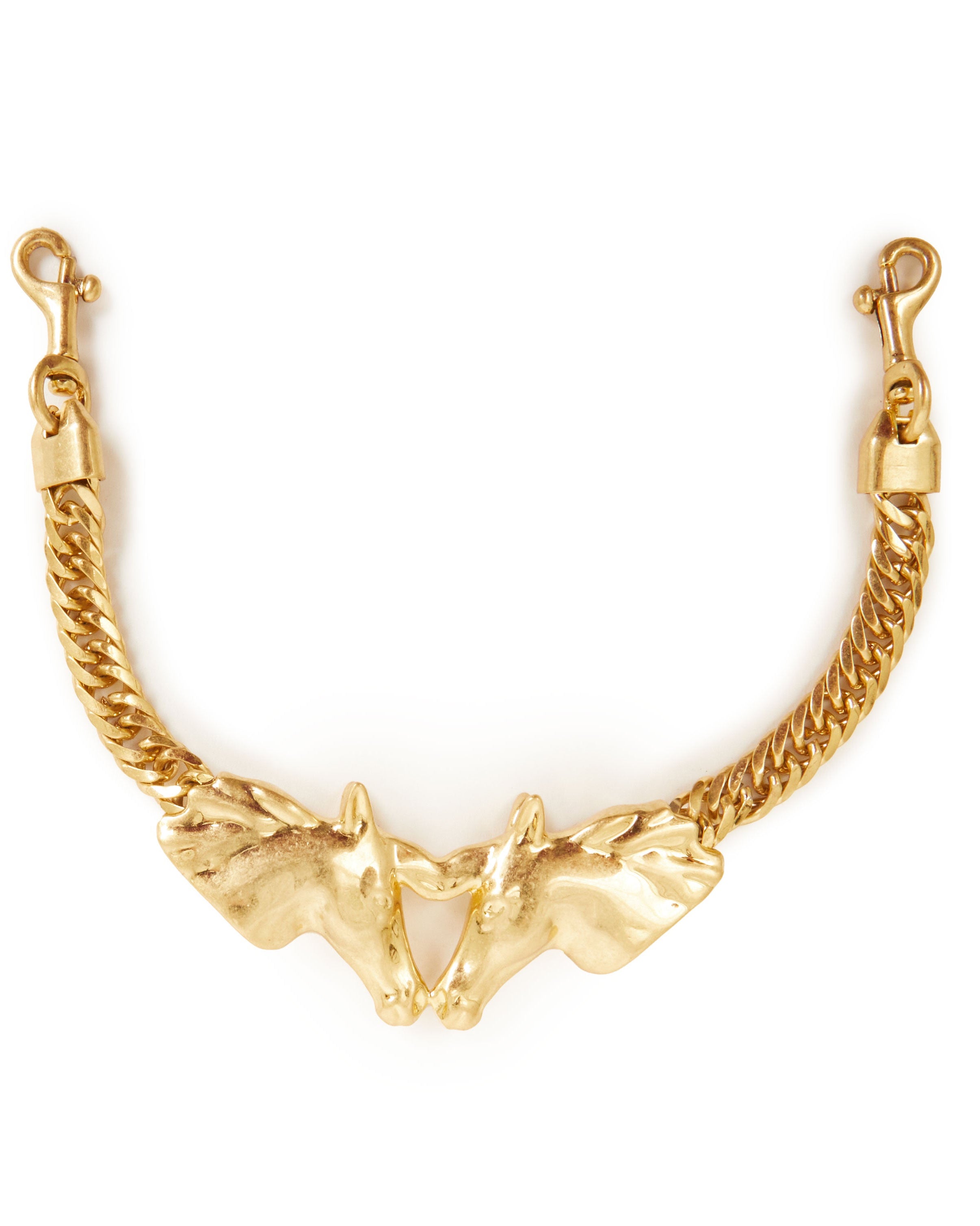 Vintage Gold horse purse charm