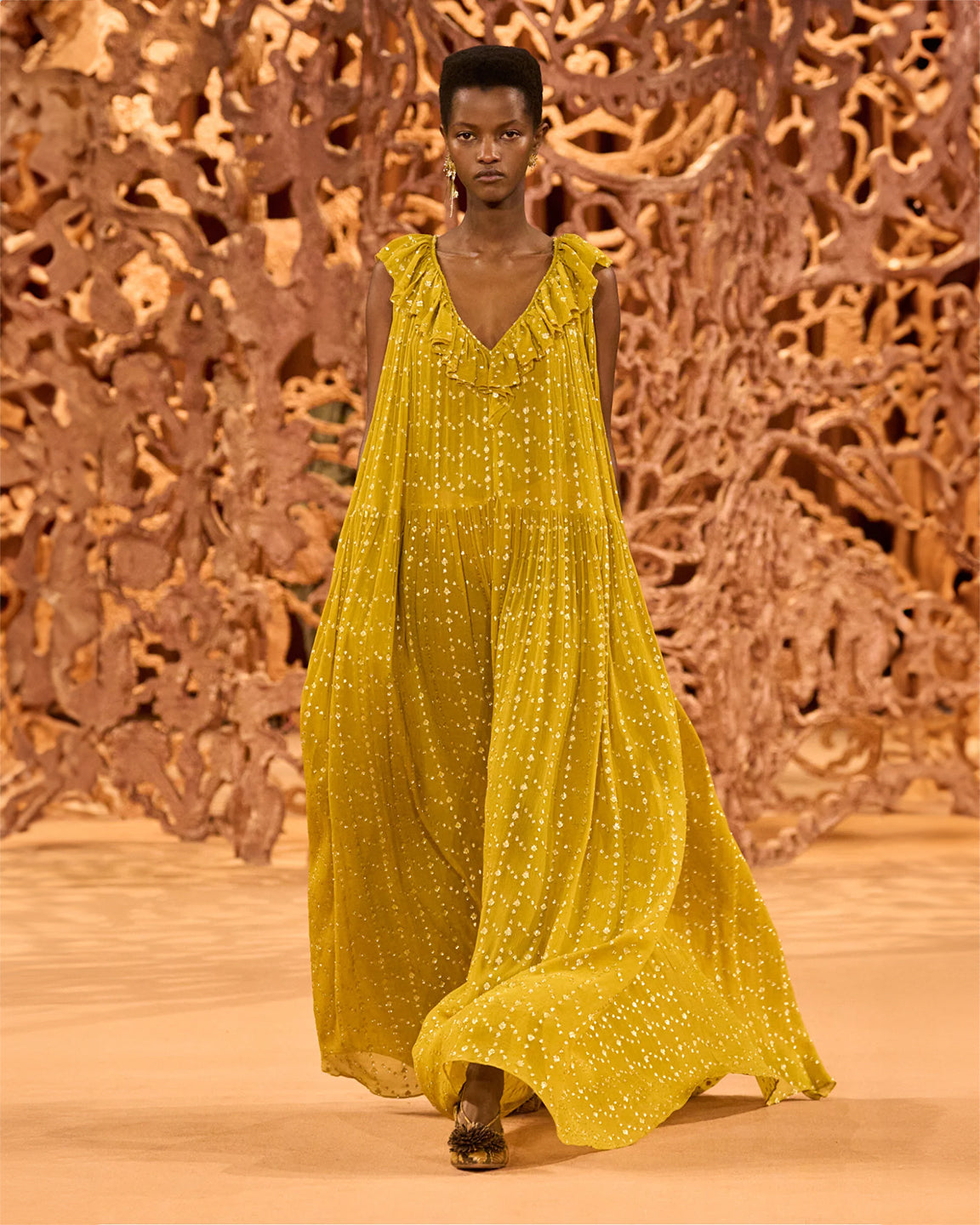 Ulla Johnson Audelia Gown in Dotted Lurex Crinkle