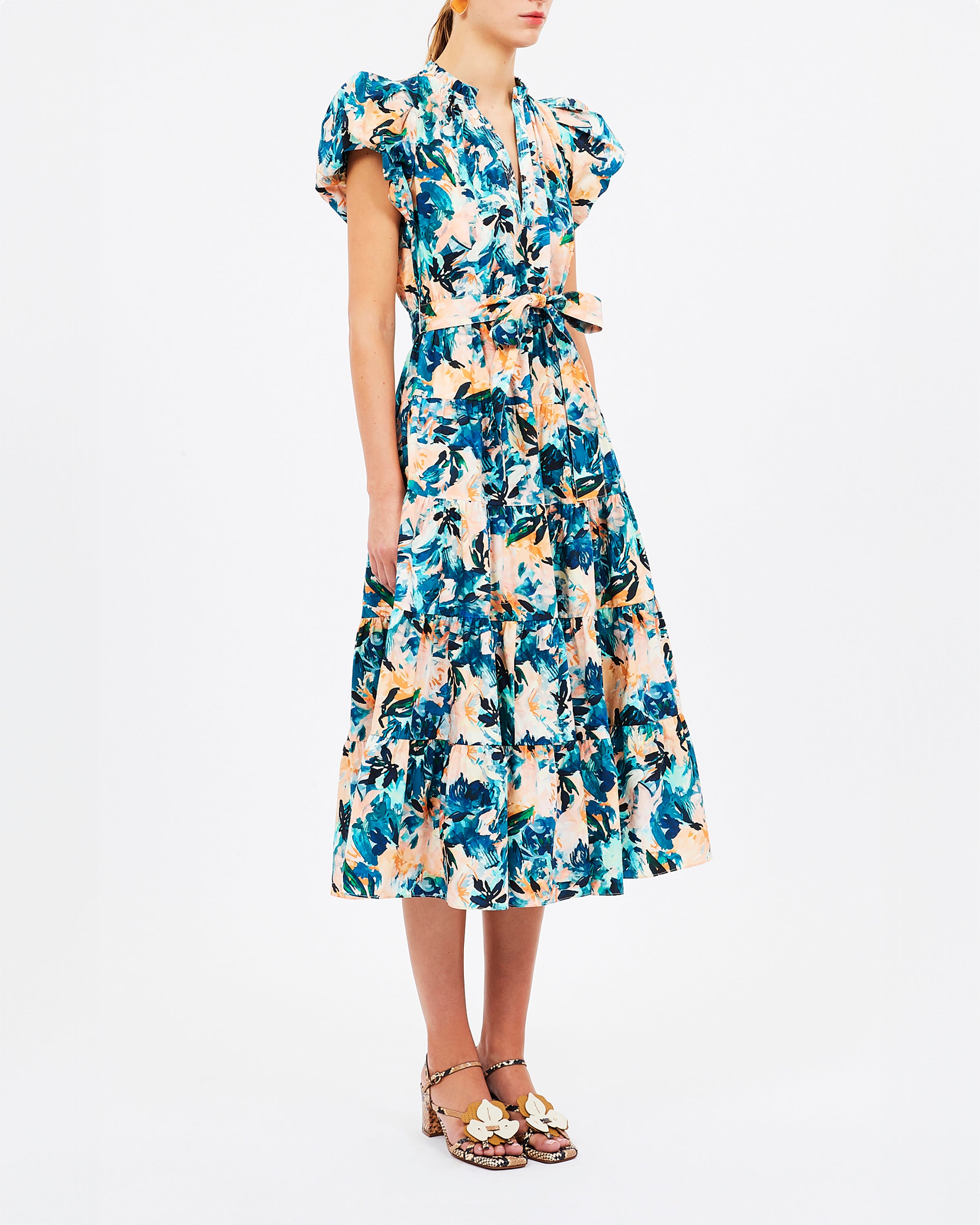 Ulla Johnson Ottilie Dress in Delphinium