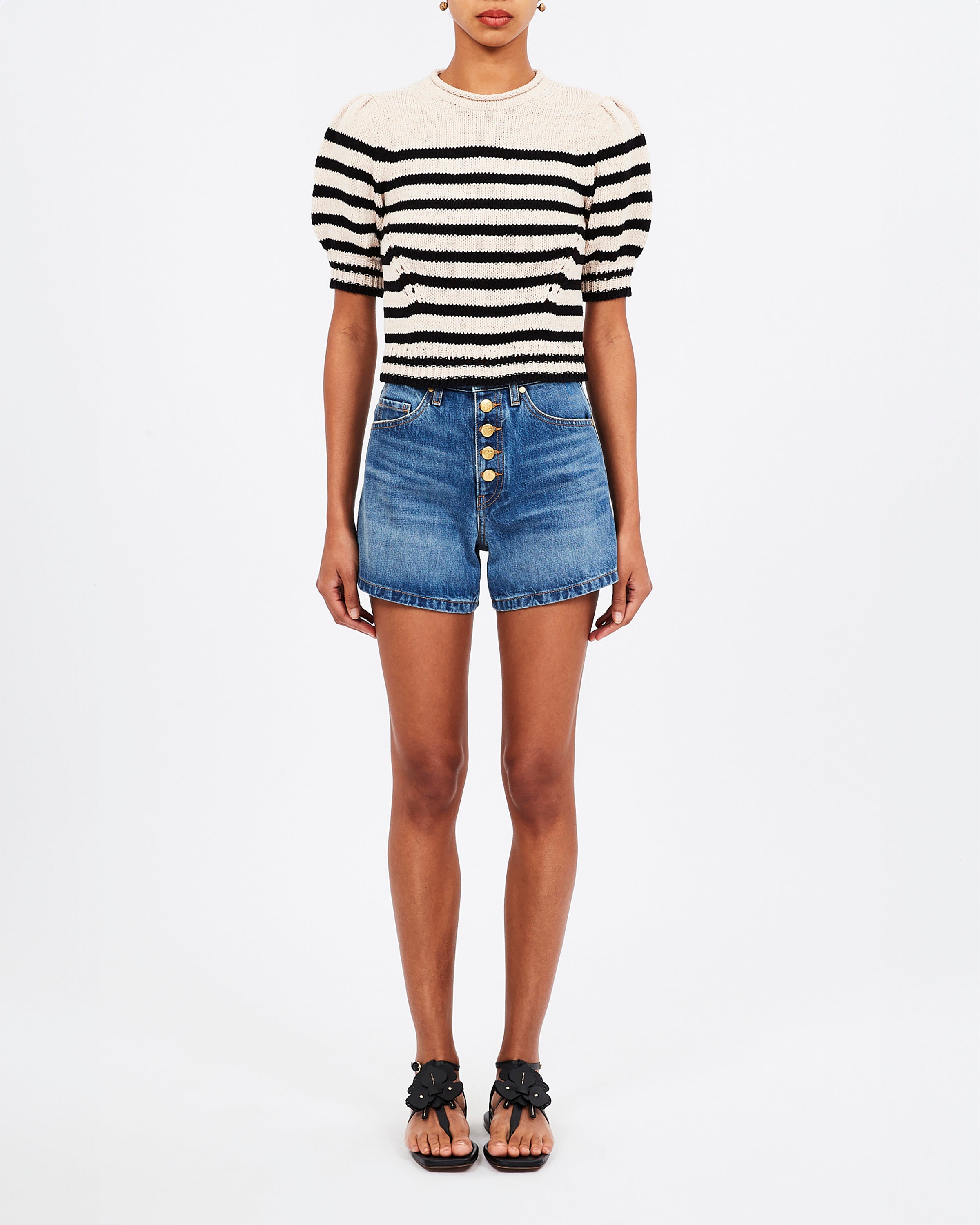 Ulla Johnson Pia Top in Sailor Stripe