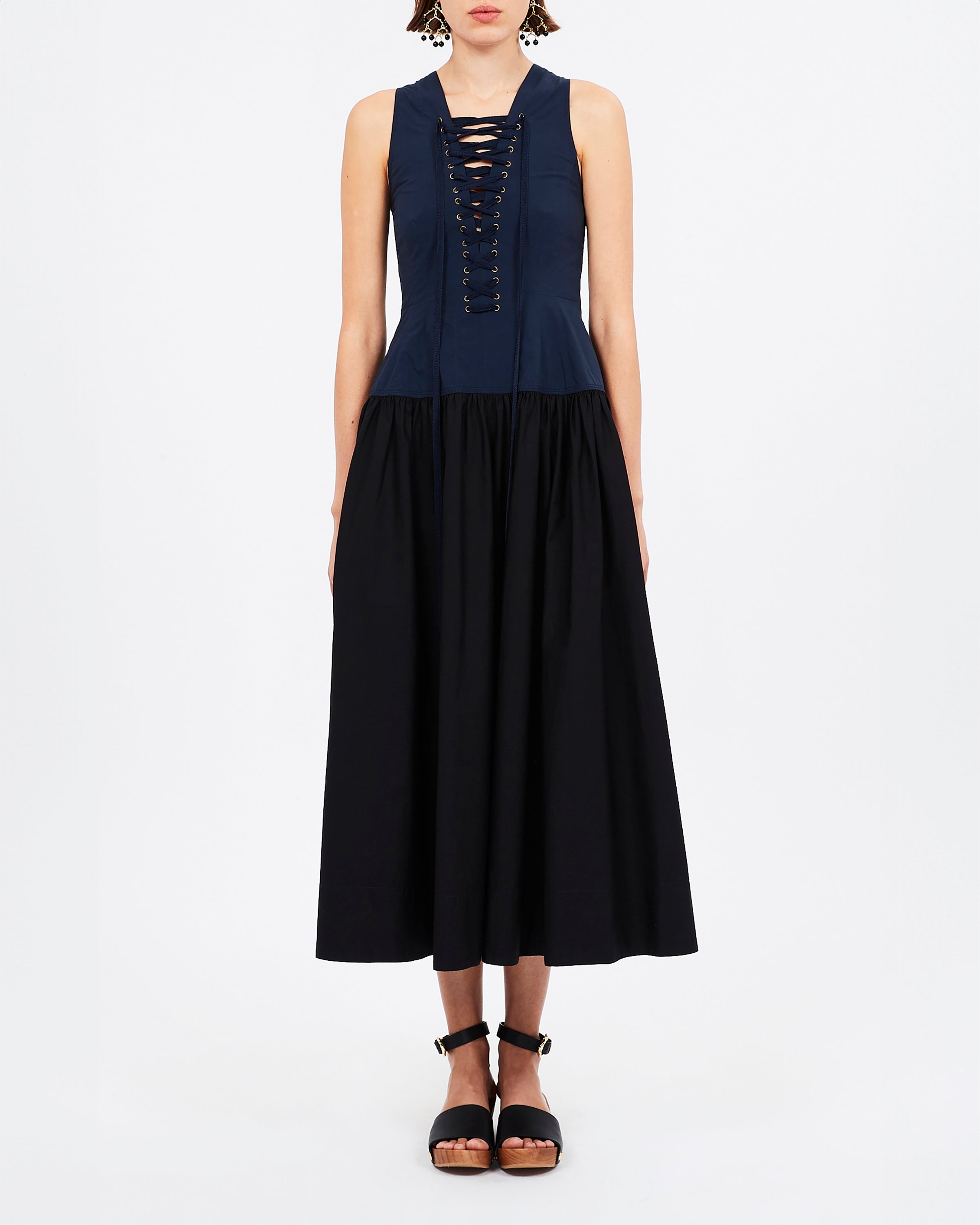 Ulla Johnson Denia Dress in Twilight Colorblock