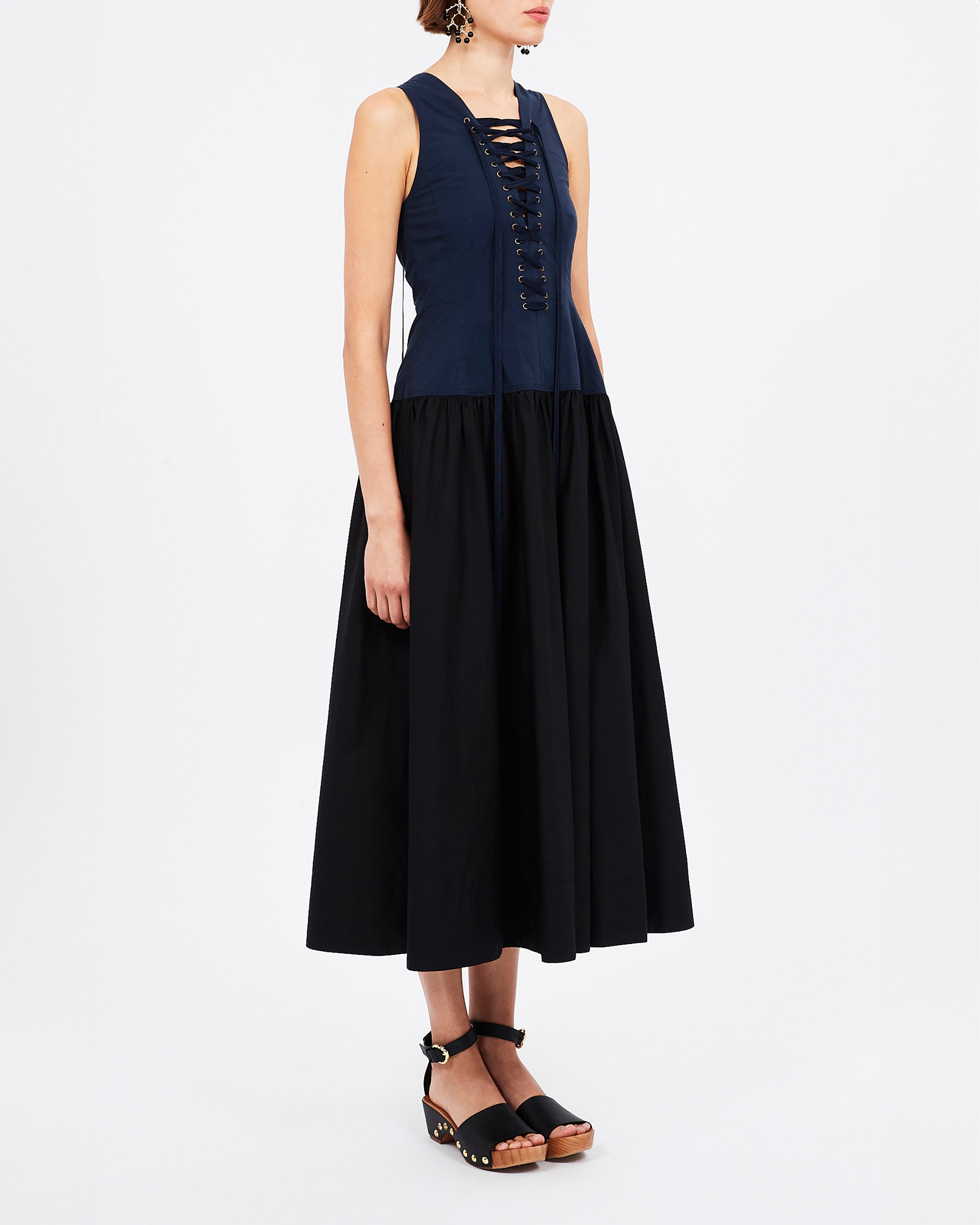 Ulla Johnson Denia Dress in Twilight Colorblock