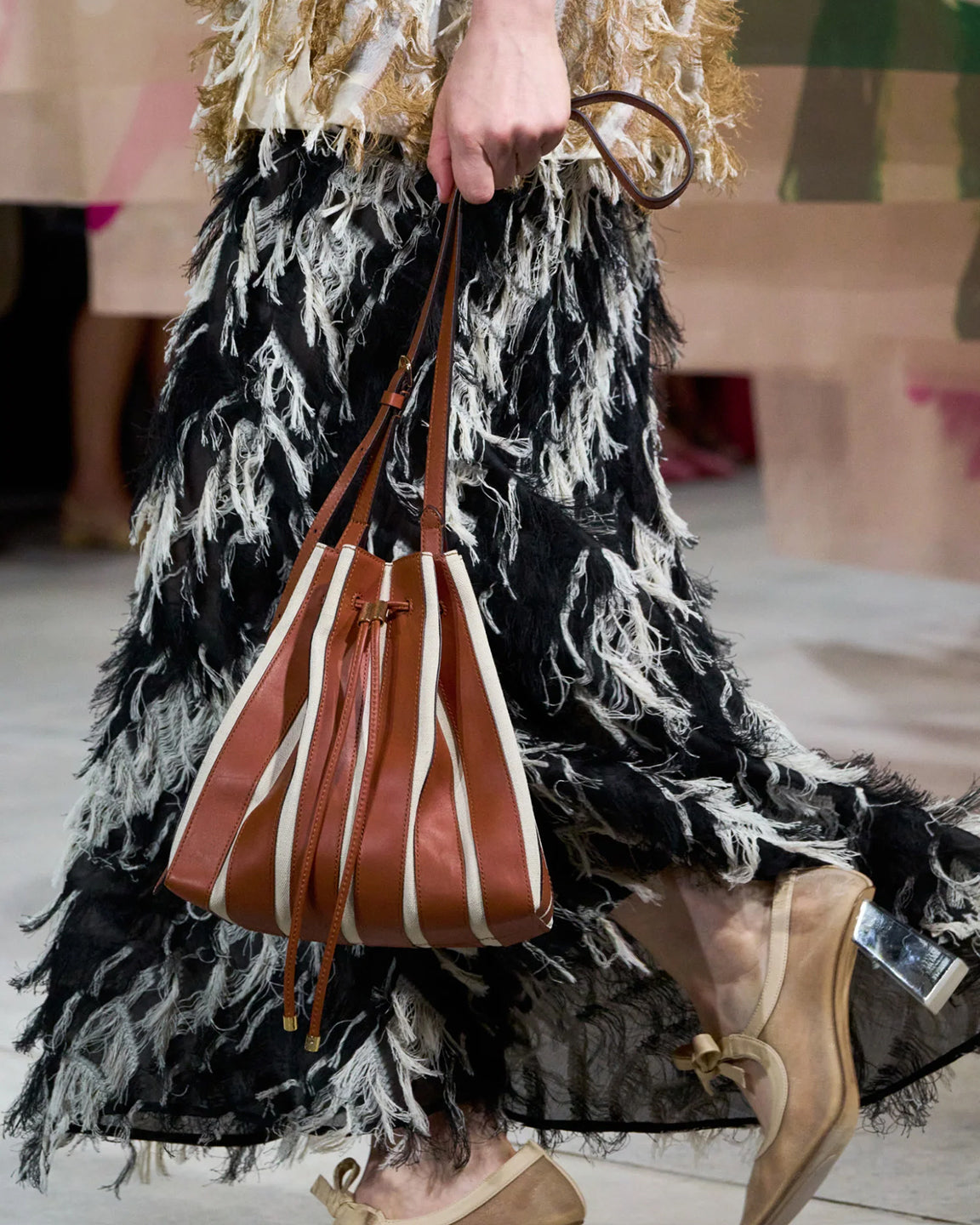 Ulla Johnson Alma Everyday Bucket in Sierra Stripe
