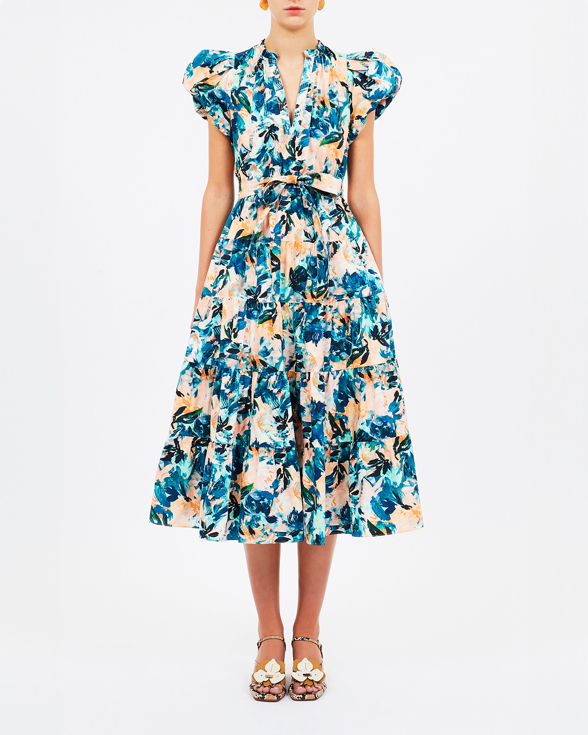 Ulla Johnson Ottilie Dress in Delphinium