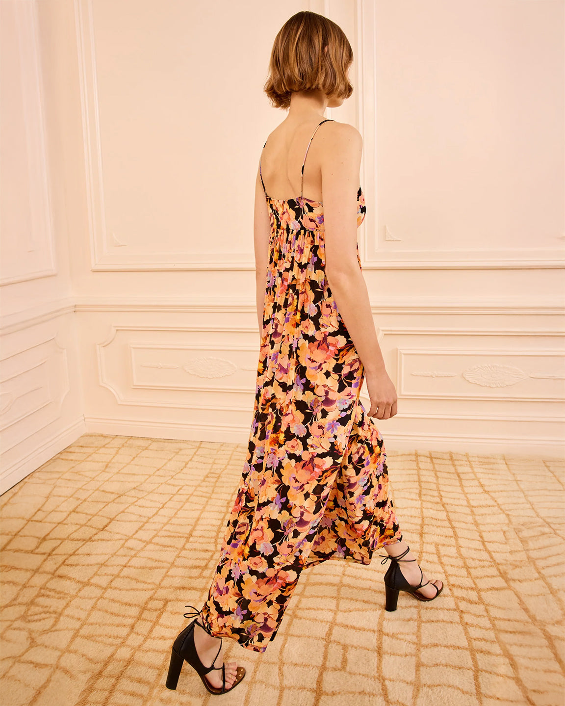 Ulla Johnson Hayes Sleeveless Jersey Dress in Night Bloom