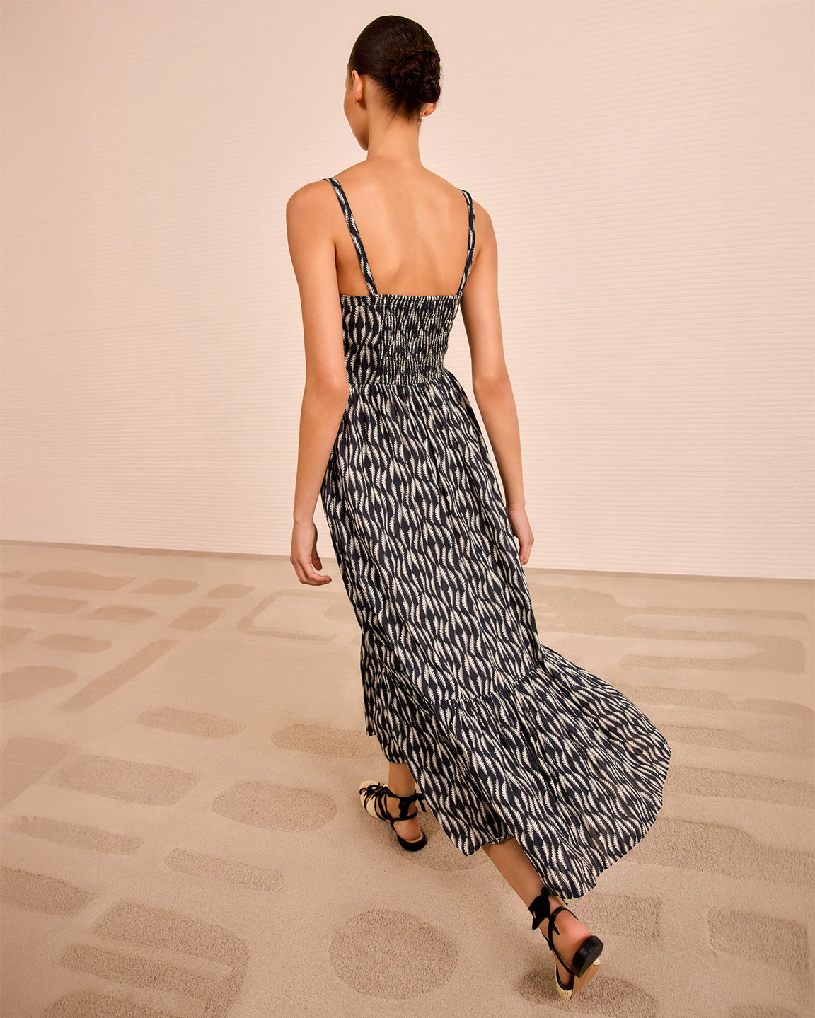 Ulla Johnson Nadine Cami Midi Dress in Graphite