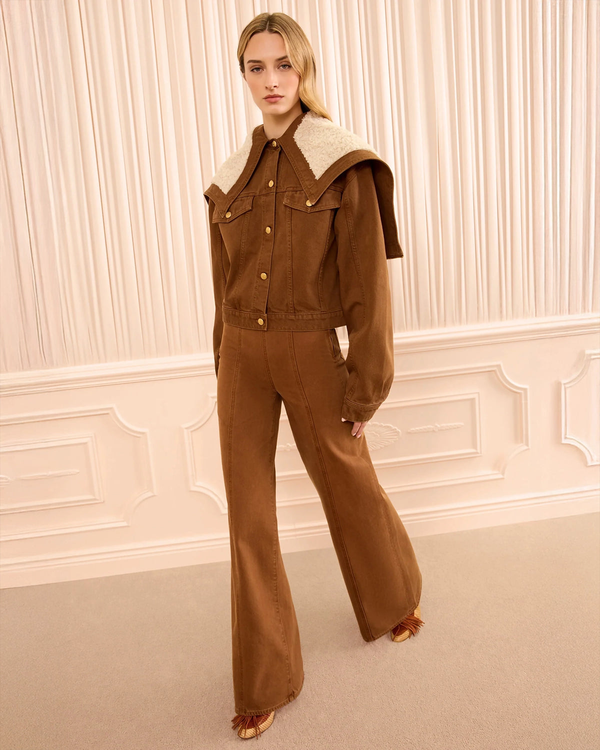 Ulla Johnson The Sybil Denim Jacket In Umber