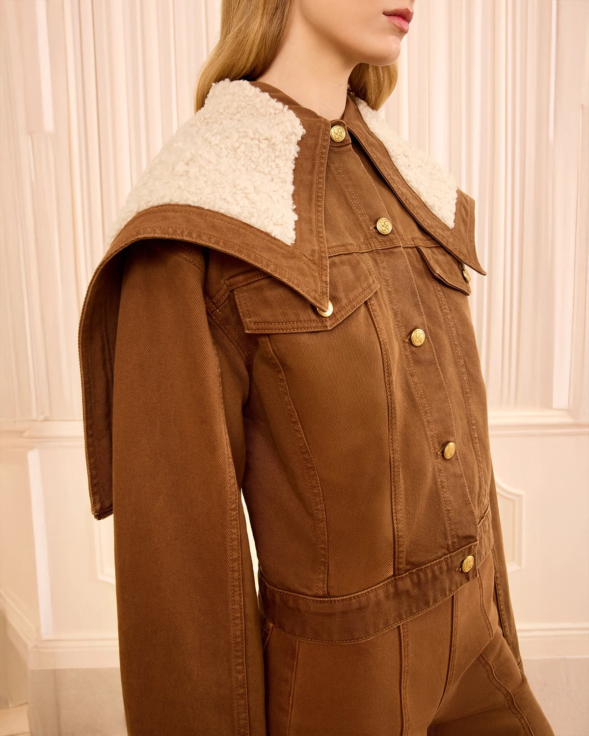 Ulla Johnson The Sybil Denim Jacket In Umber