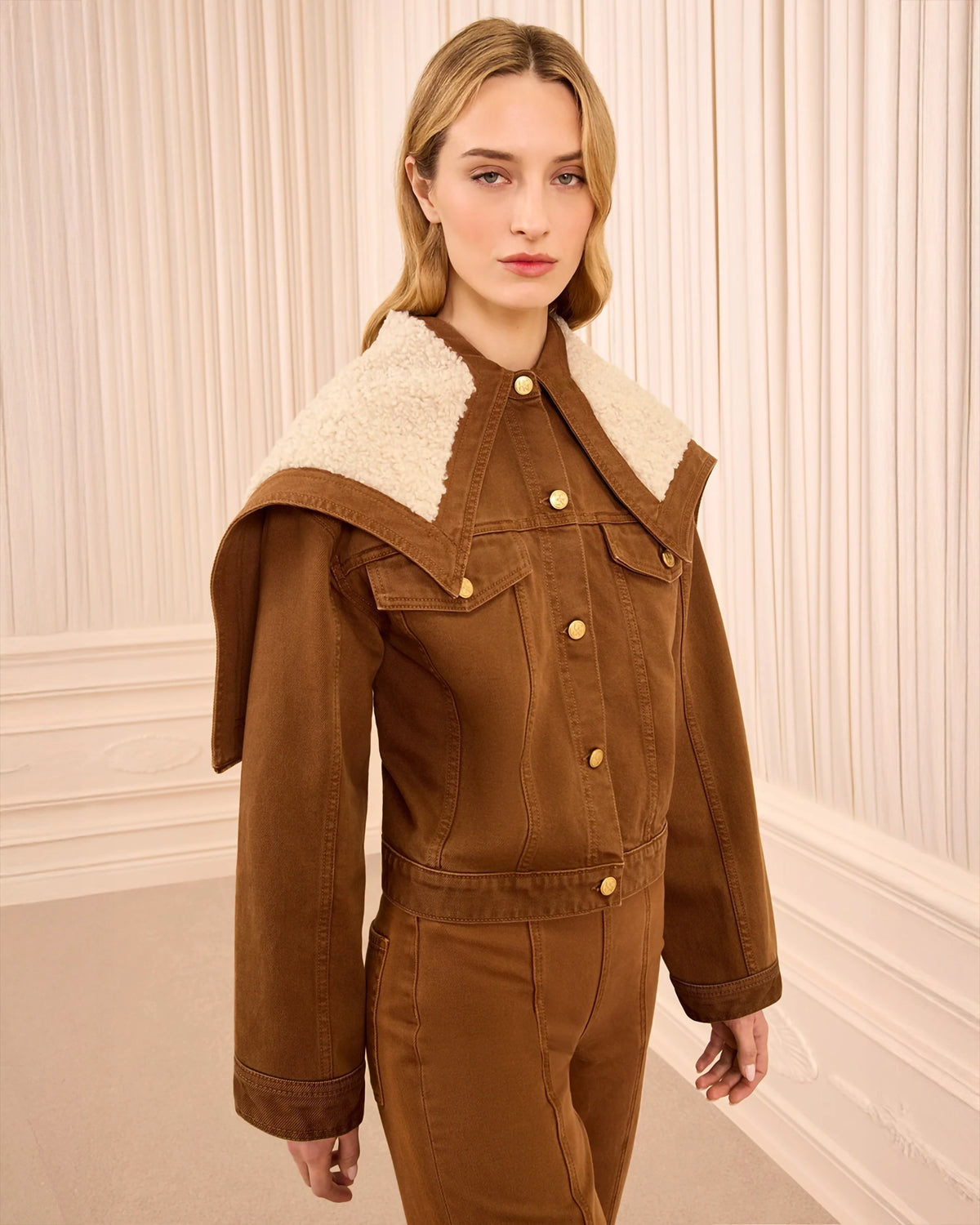Ulla Johnson The Sybil Denim Jacket In Umber
