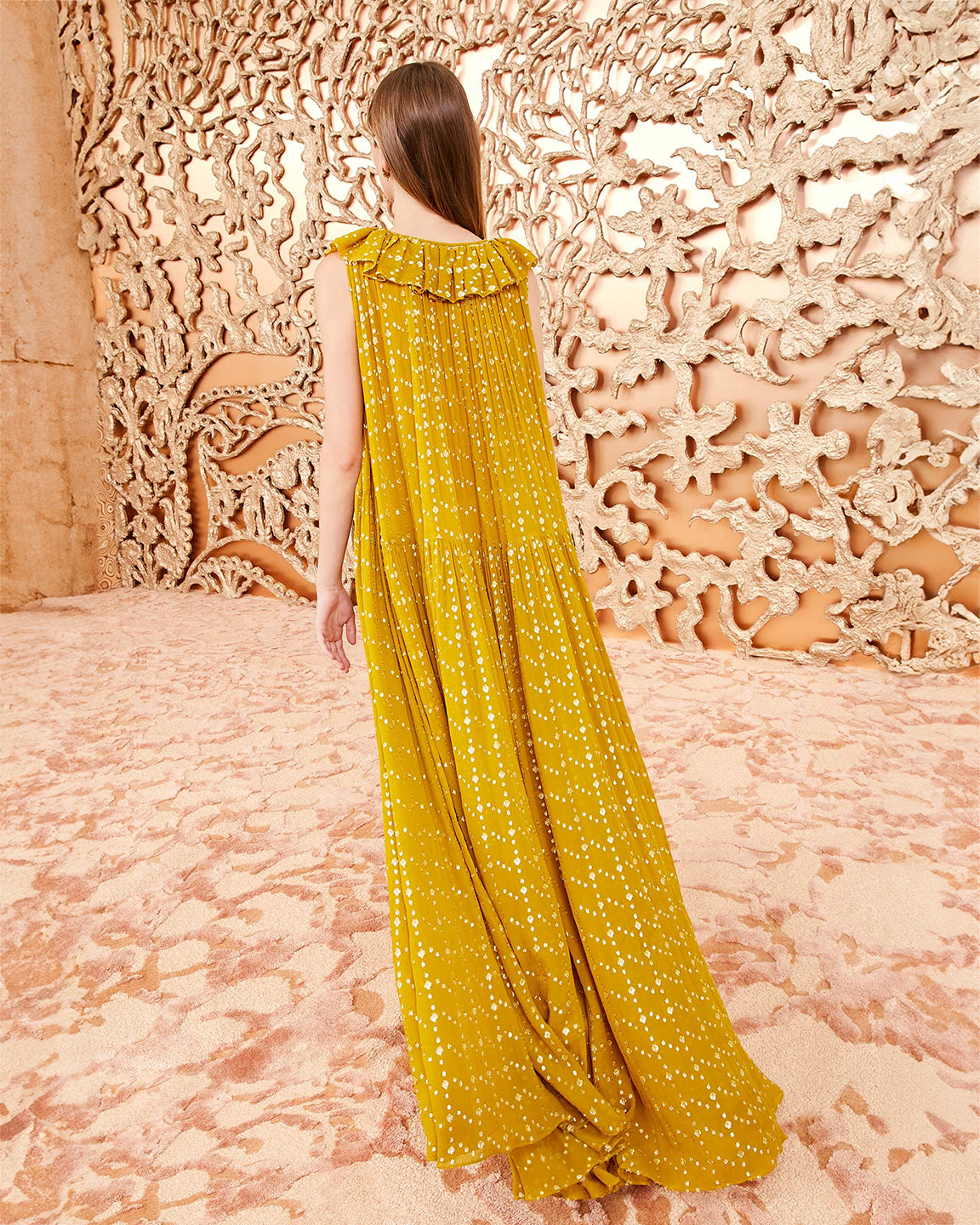 Ulla Johnson Audelia Gown in Dotted Lurex Crinkle
