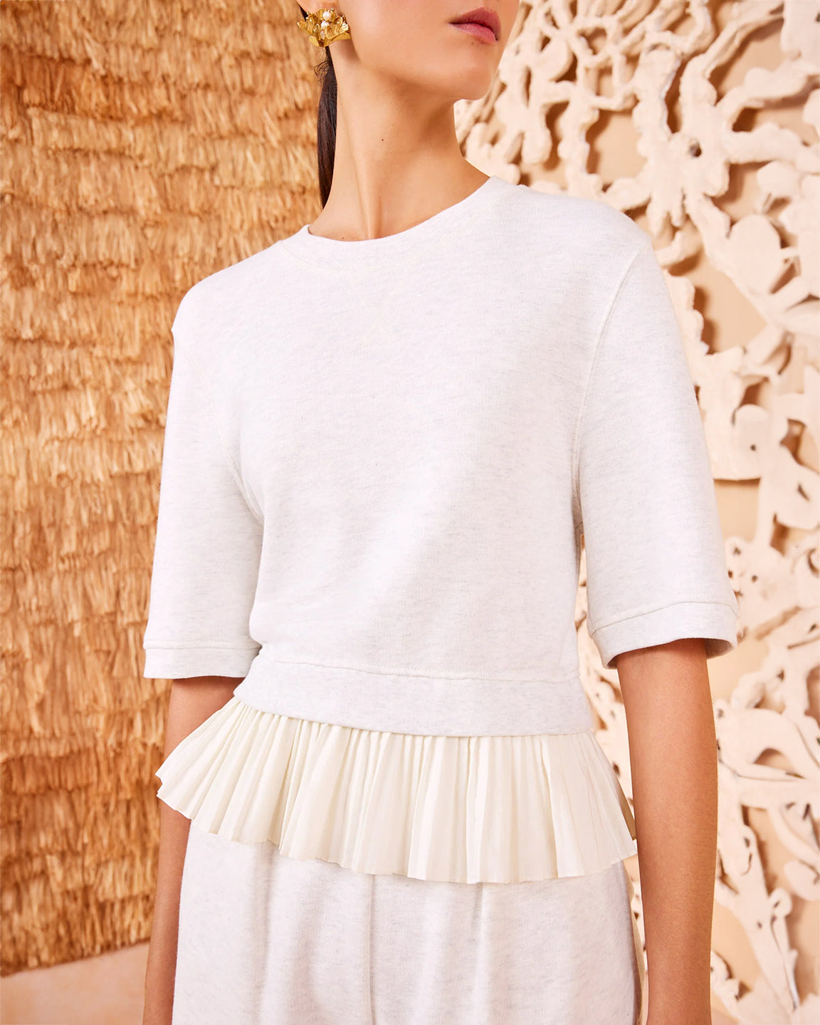 Ulla Johnson Harper Top in Cowrie