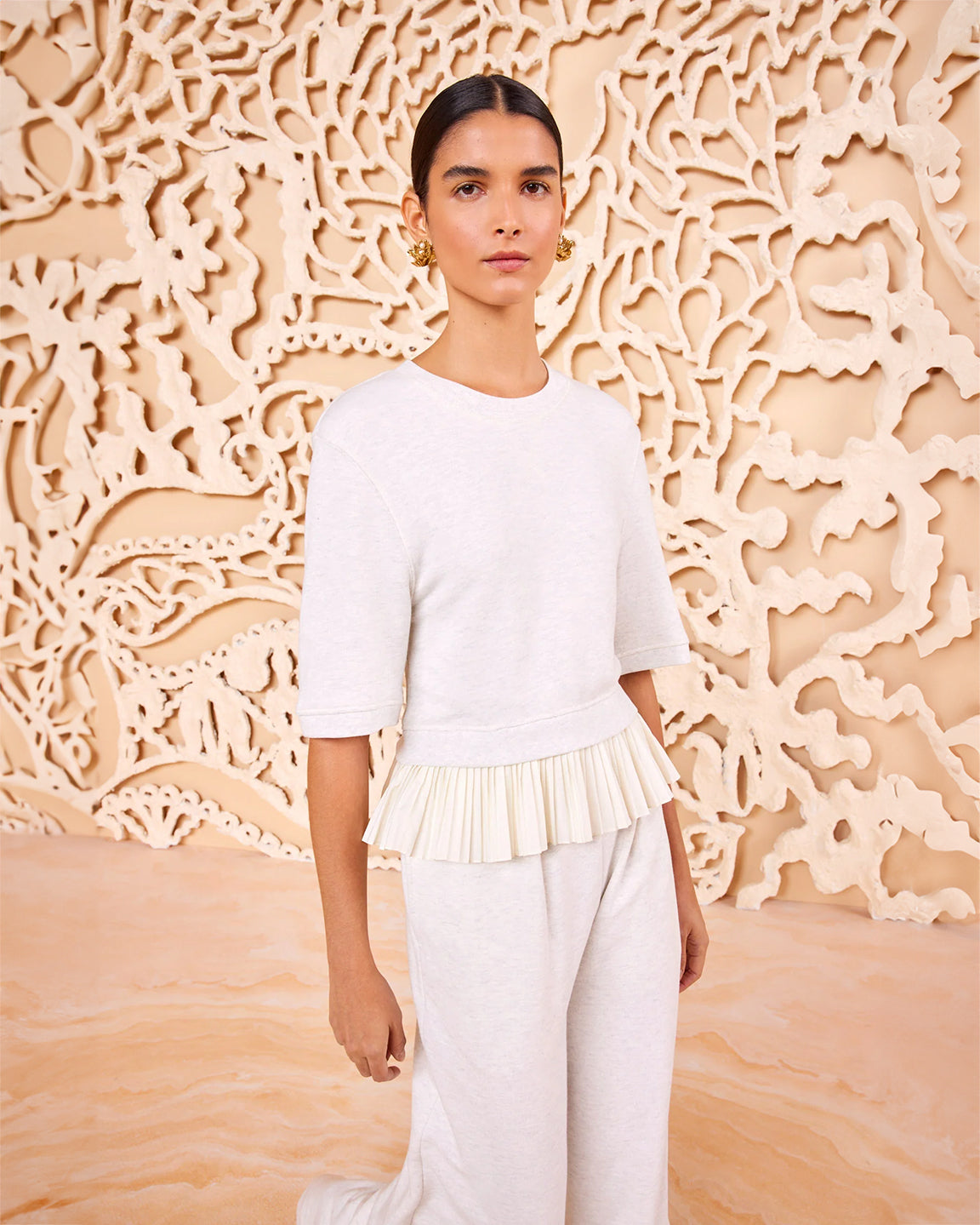 Ulla Johnson Harper Top in Cowrie