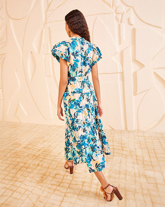 Ulla Johnson Ottilie Dress in Delphinium