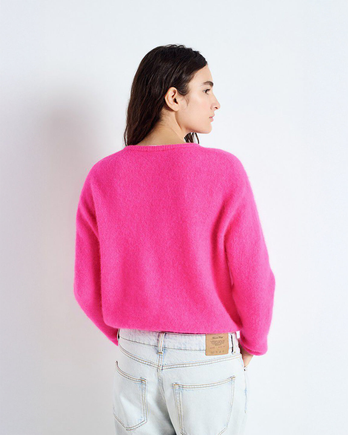 American Vintage Cardigan Vitow in Rose Florescent