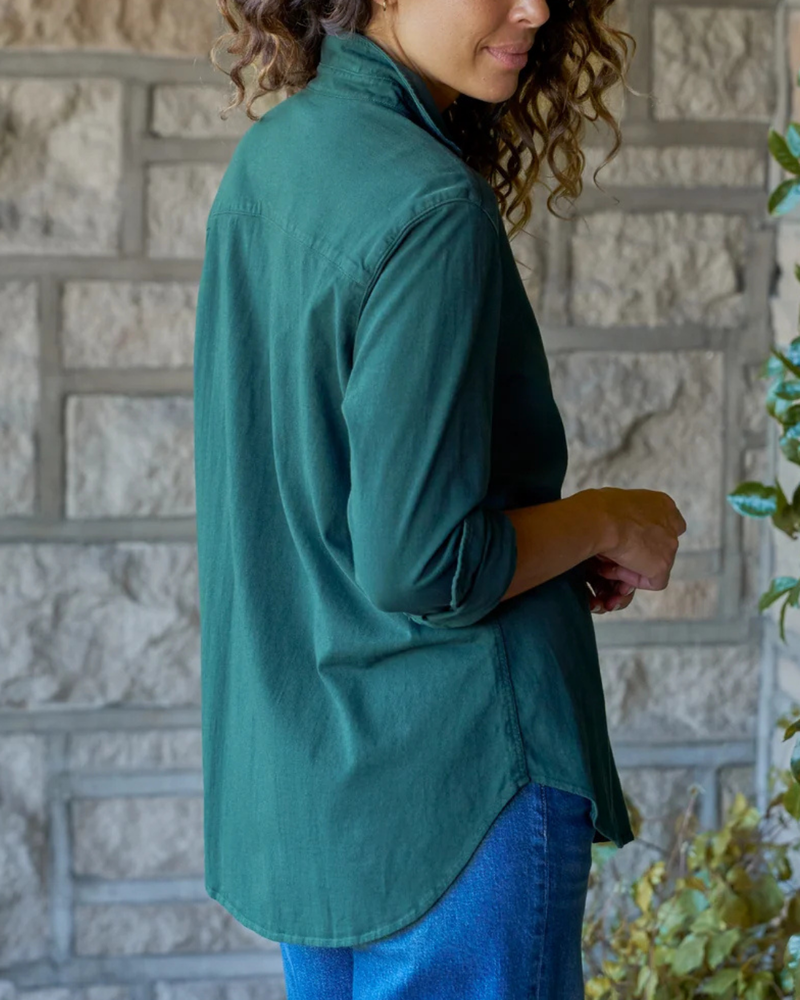 Frank & Eileen Waverly NYC Button-Up Shirt in Pine